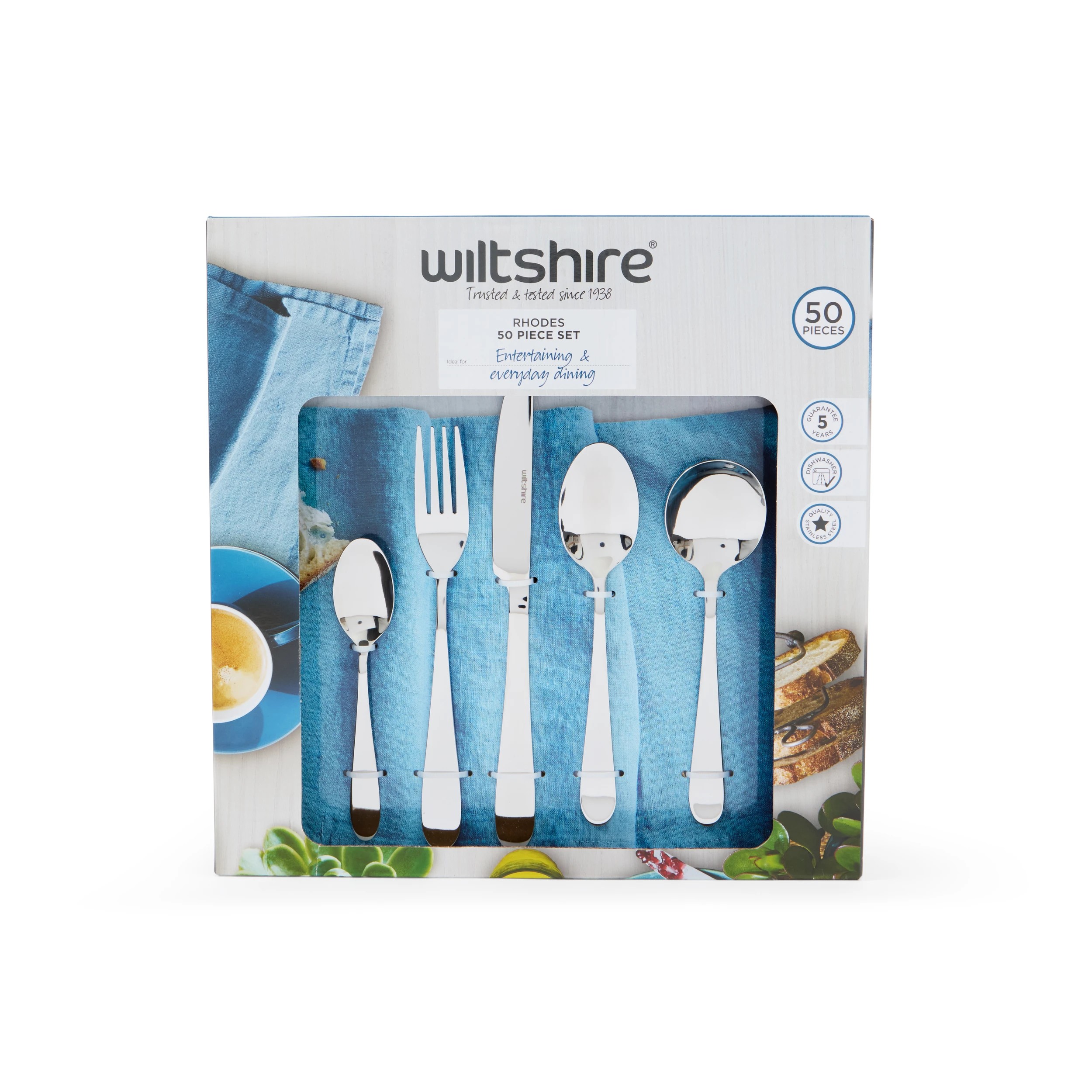 2 50 Piece Wiltshire Rhodes Cutlery Set, 2 of 3