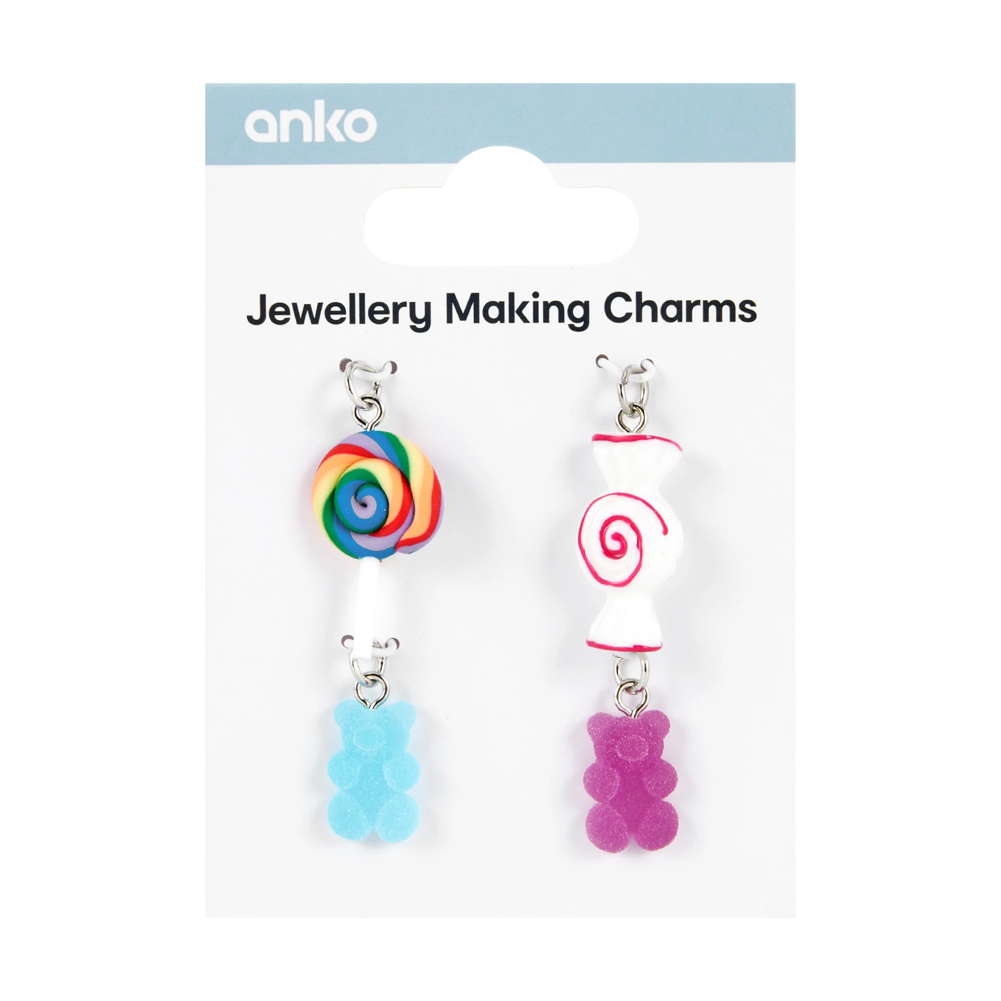 1 4 Piece Jewellery Making Charms - Candy, 1 of 2