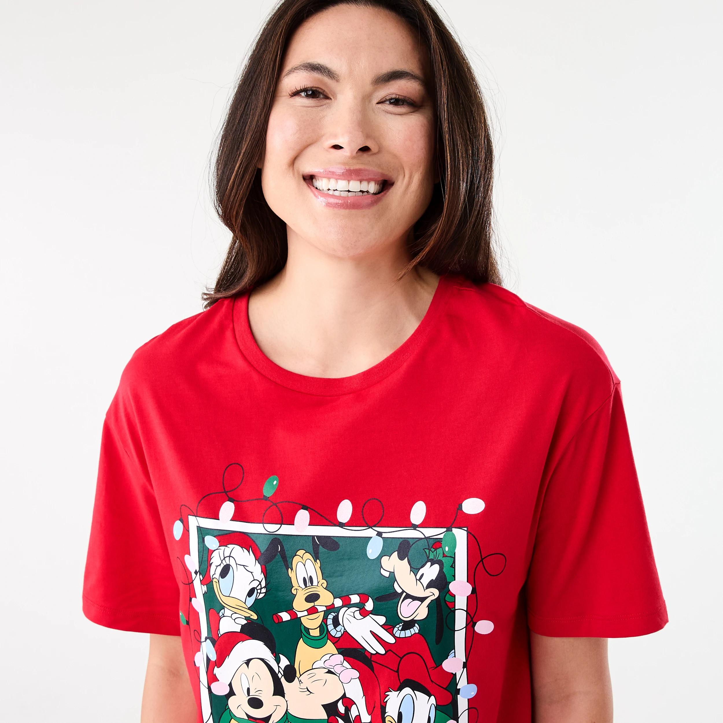 4 Disney Mickey Mouse License Christmas Graphic Nightie MICKEY CHINESE RED, 4 of 6