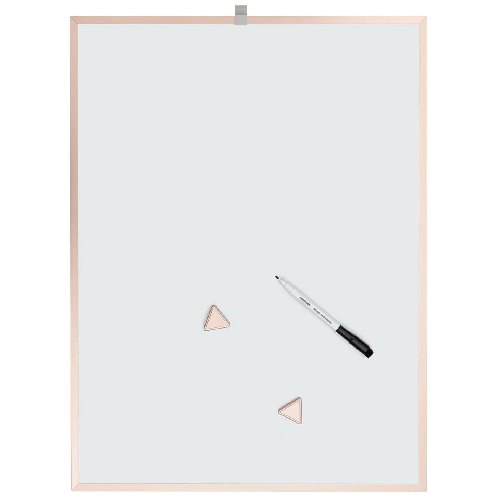 1 J.Burrows Whiteboard 600 x 450mm Rose Gold, 1 of 3