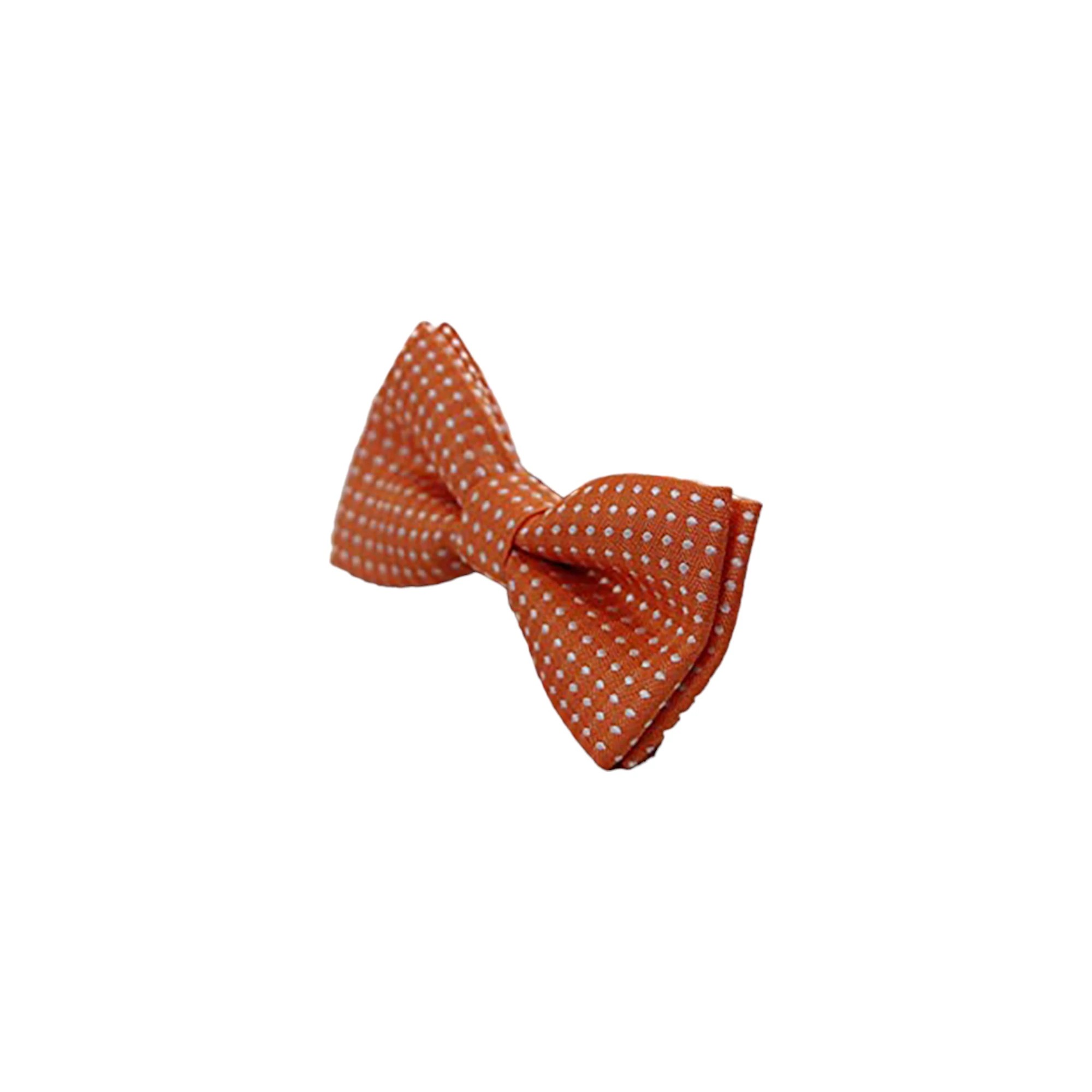 5 Zasel Boys Orange Bow Tie With White Polka Dots - Multi, 5 of 5