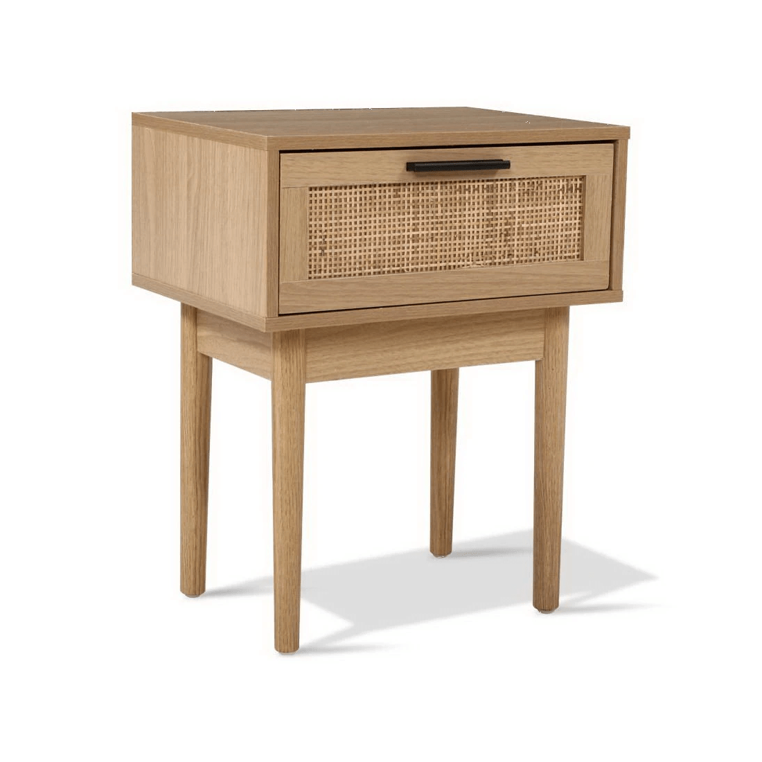 1 Artiss Bedside Tables Side Table Rattan Drawers Nightstand - Natural, 1 of 6