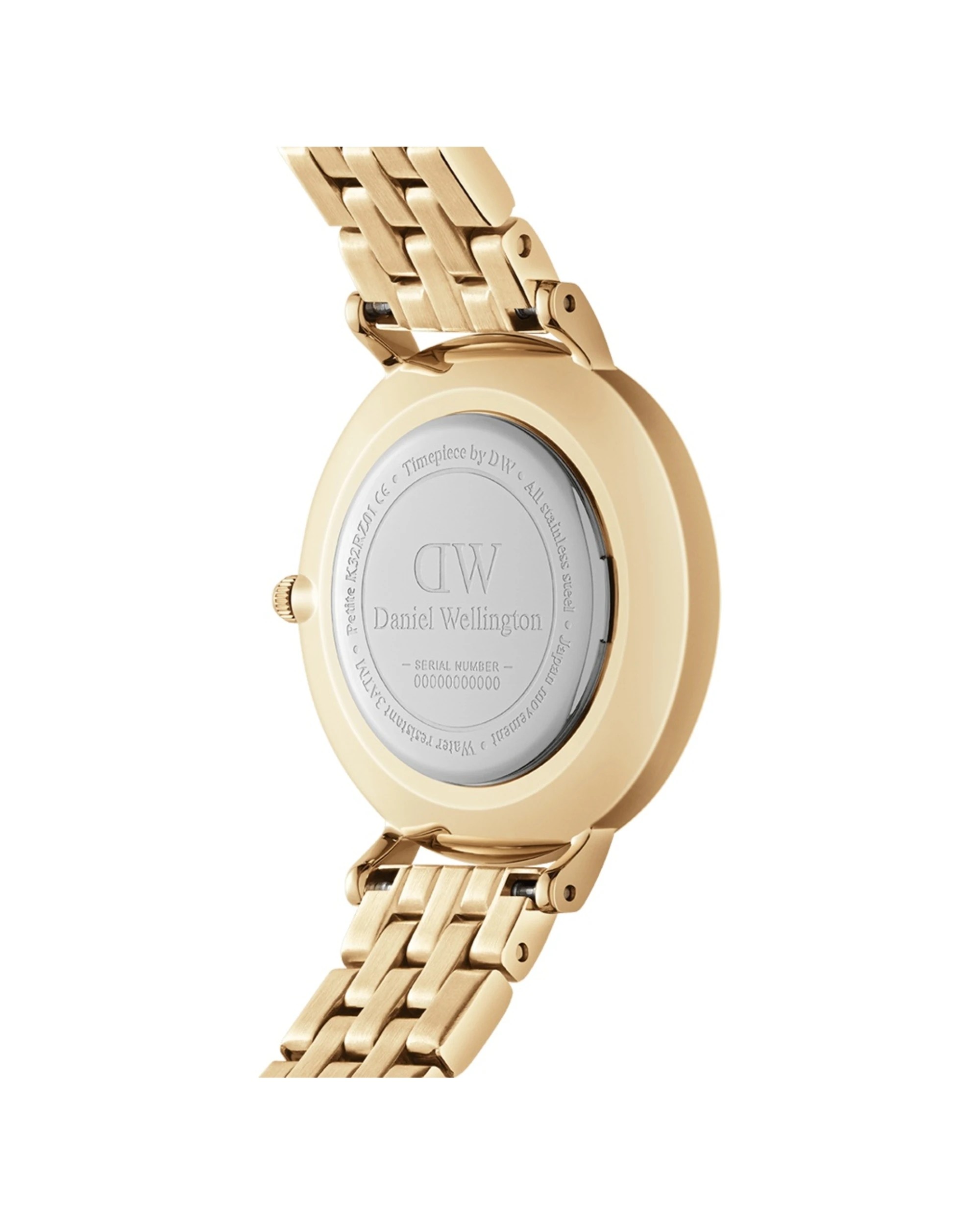 2 Daniel Wellington Petite 5-Link Gold Stainless Steel Watch 28mm White Dial, 2 of 3