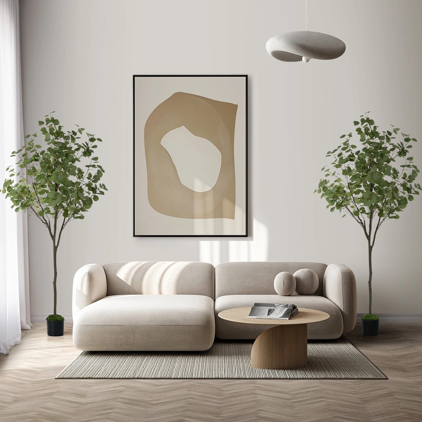 4 Livsip 2x Artificial Eucalyptus Tree 150cm Potted Faux Plant Outdoor Home Decor, 4 of 8