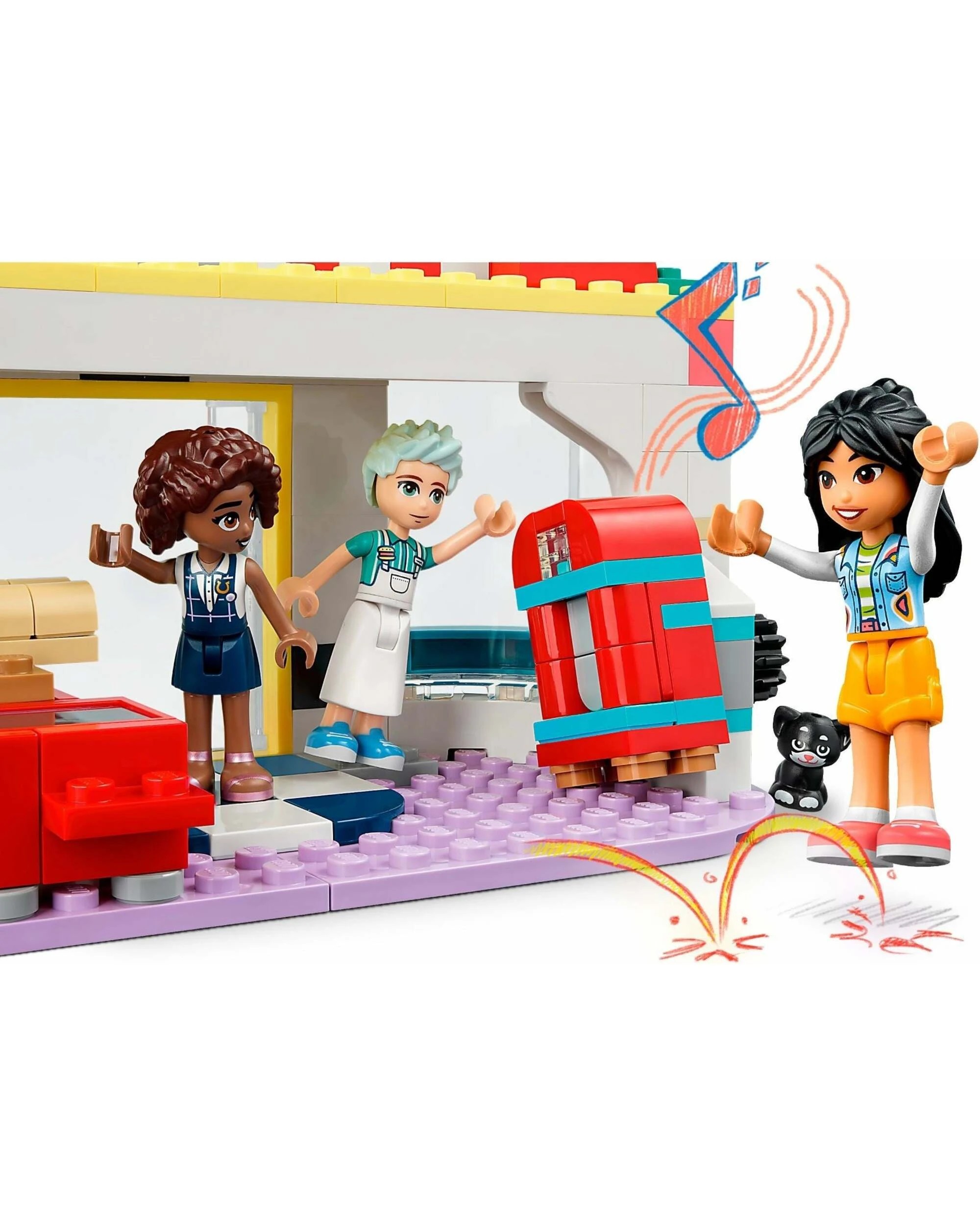 5 LEGO Friends Series 41728 Heartlake Downtown Diner, 5 of 5