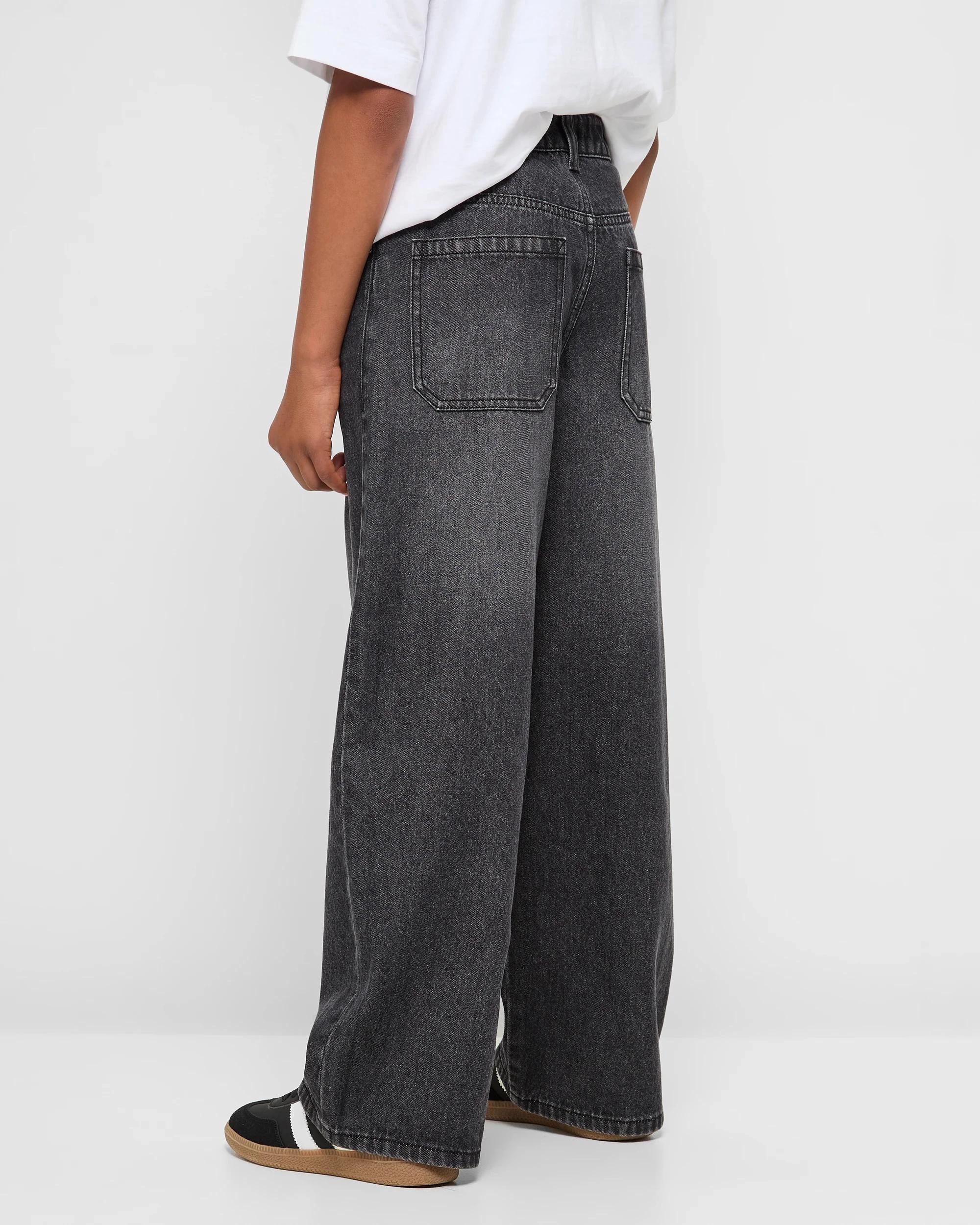 3 Target Wide Fit Denim Jeans BLACK, 3 of 5