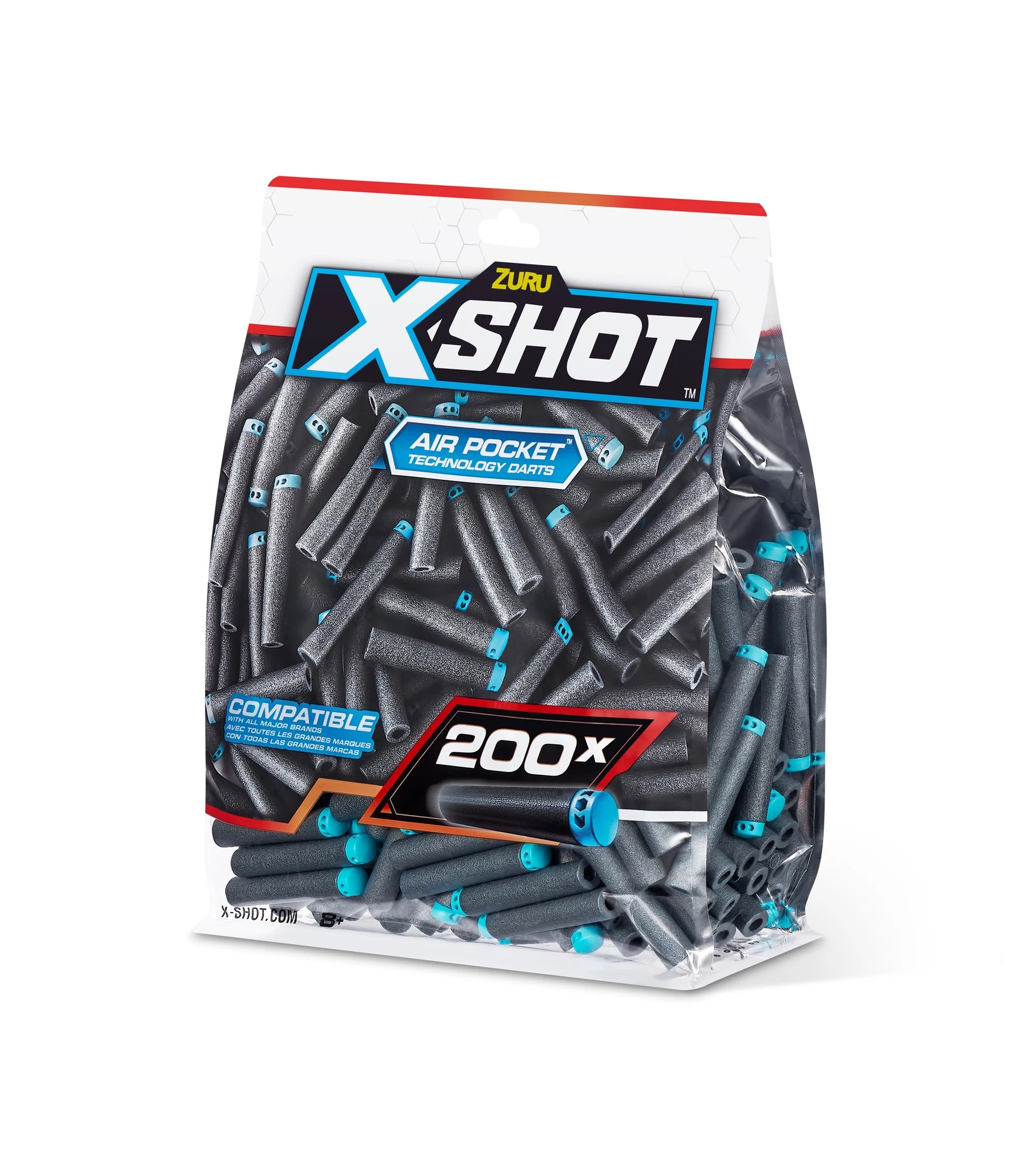 3 XSHOT Excel Darts Refill Pack (200 Darts) by ZURU - Grey, 3 of 8