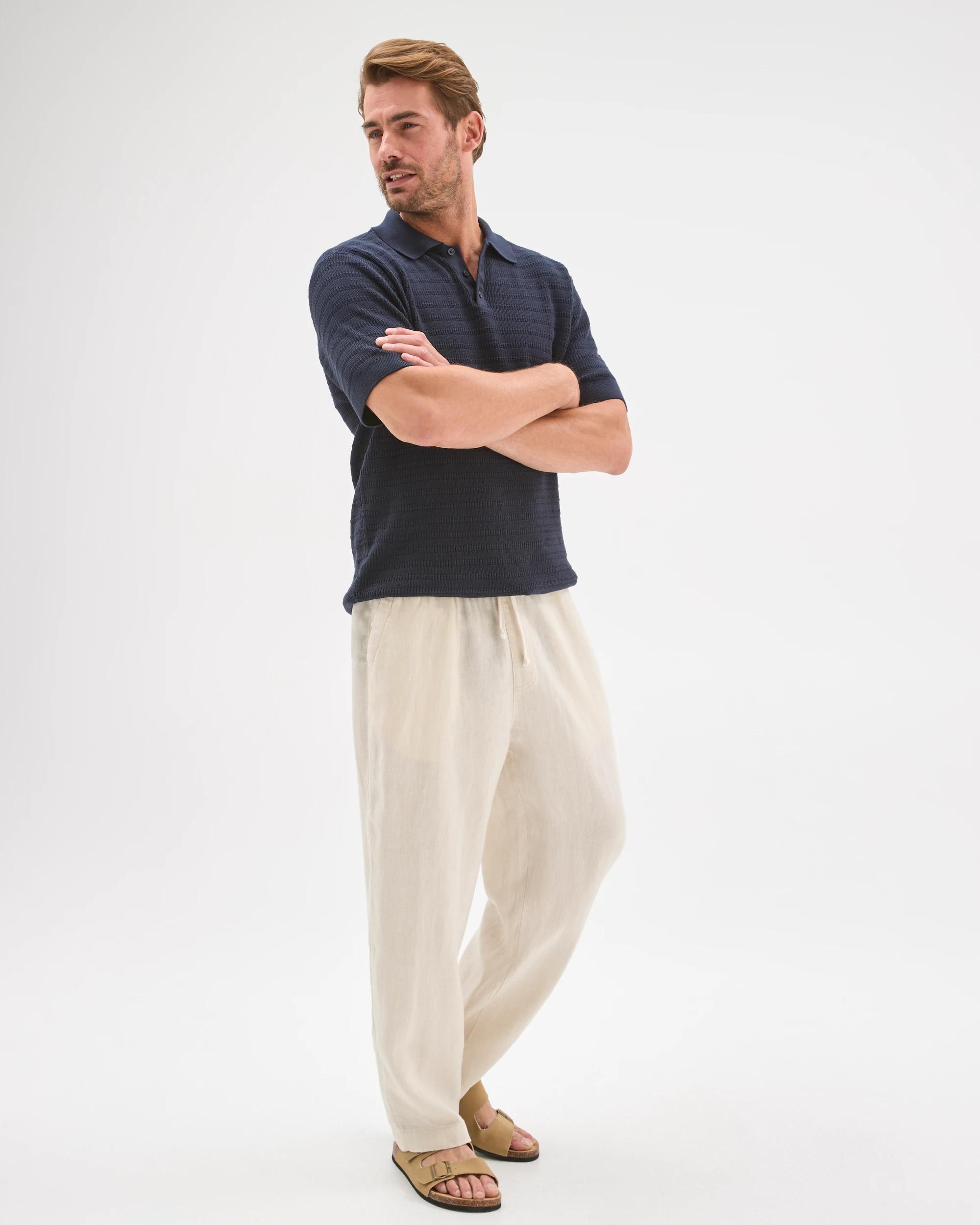 2 Target Man European Linen Wide Leg Pants STONE, 2 of 5