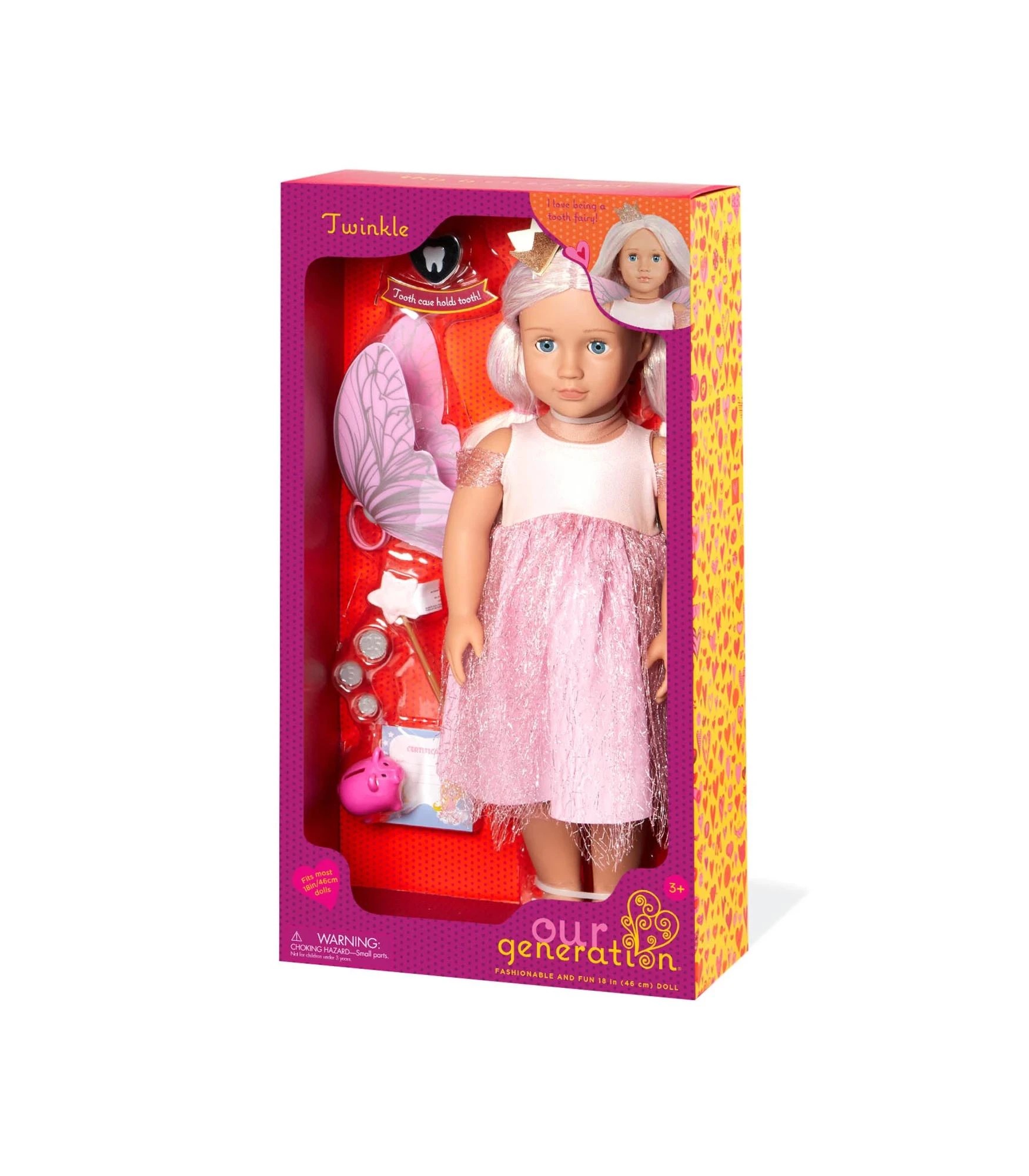 6 Our Generation Twinkle 46cm Tooth Fairy Doll - Pink, 6 of 6