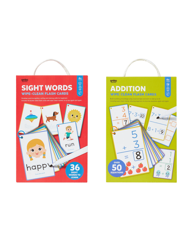 Wipe-Clean Flash Cards - Asso