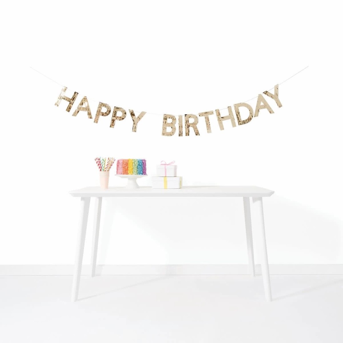 1 Happy Birthday Foil Bunting, 1 of 5