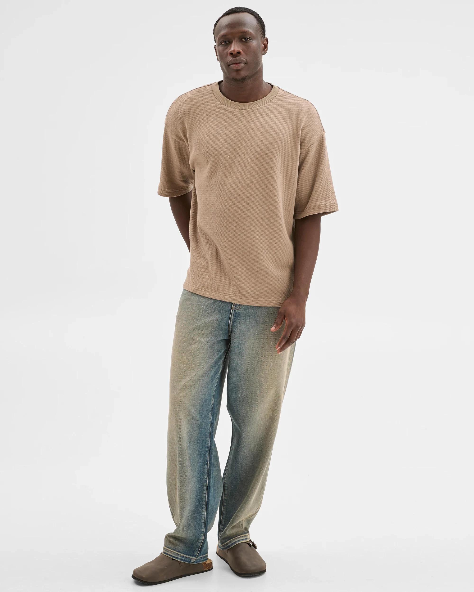 1 Commons Australian Cotton Heavyweight Oversized T-Shirt DESERT TAUPE, 1 of 6