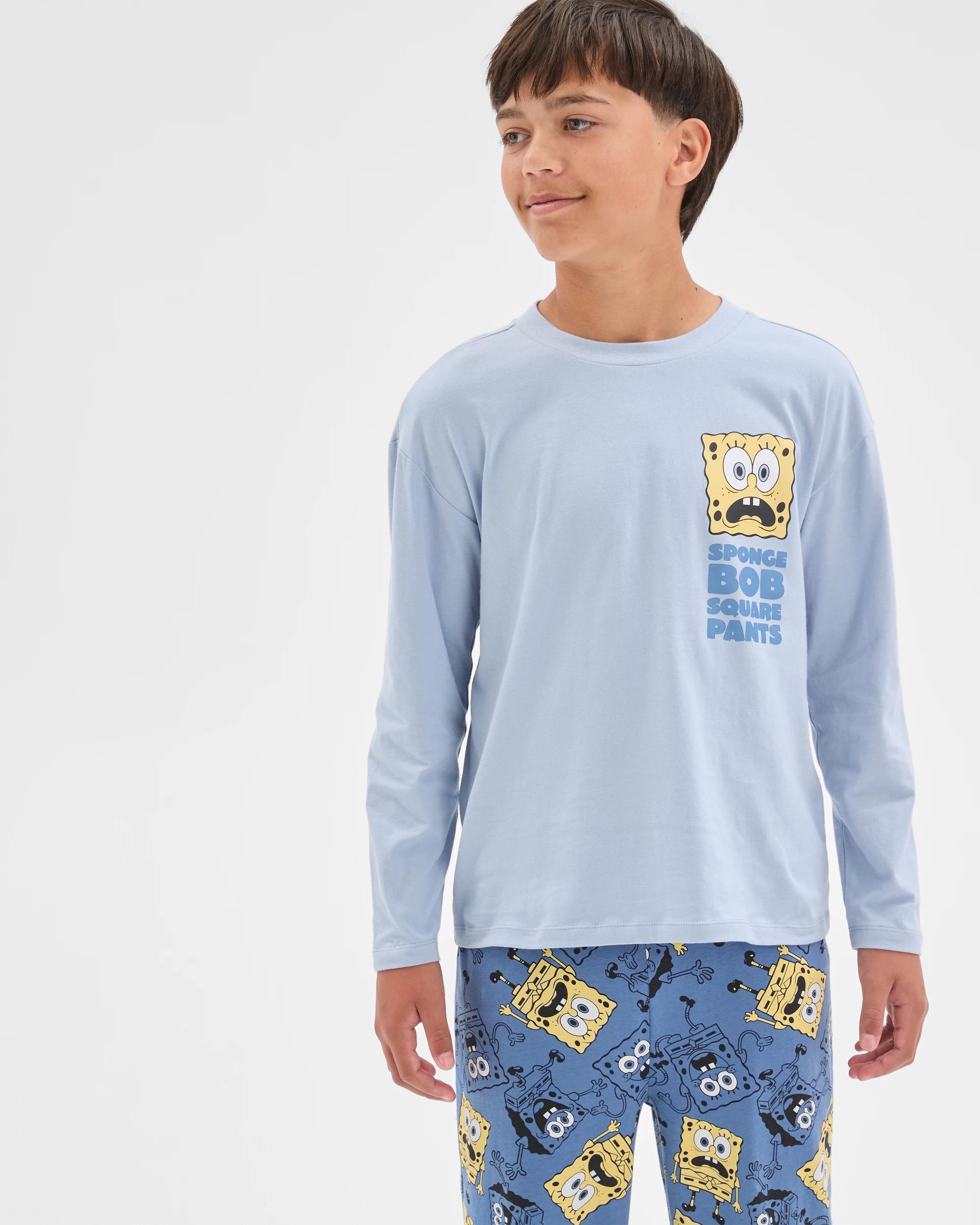 3 SpongeBob SquarePants Australian Cotton Older Boys Jersey Pyjama Set SPONGEBOB, 3 of 7