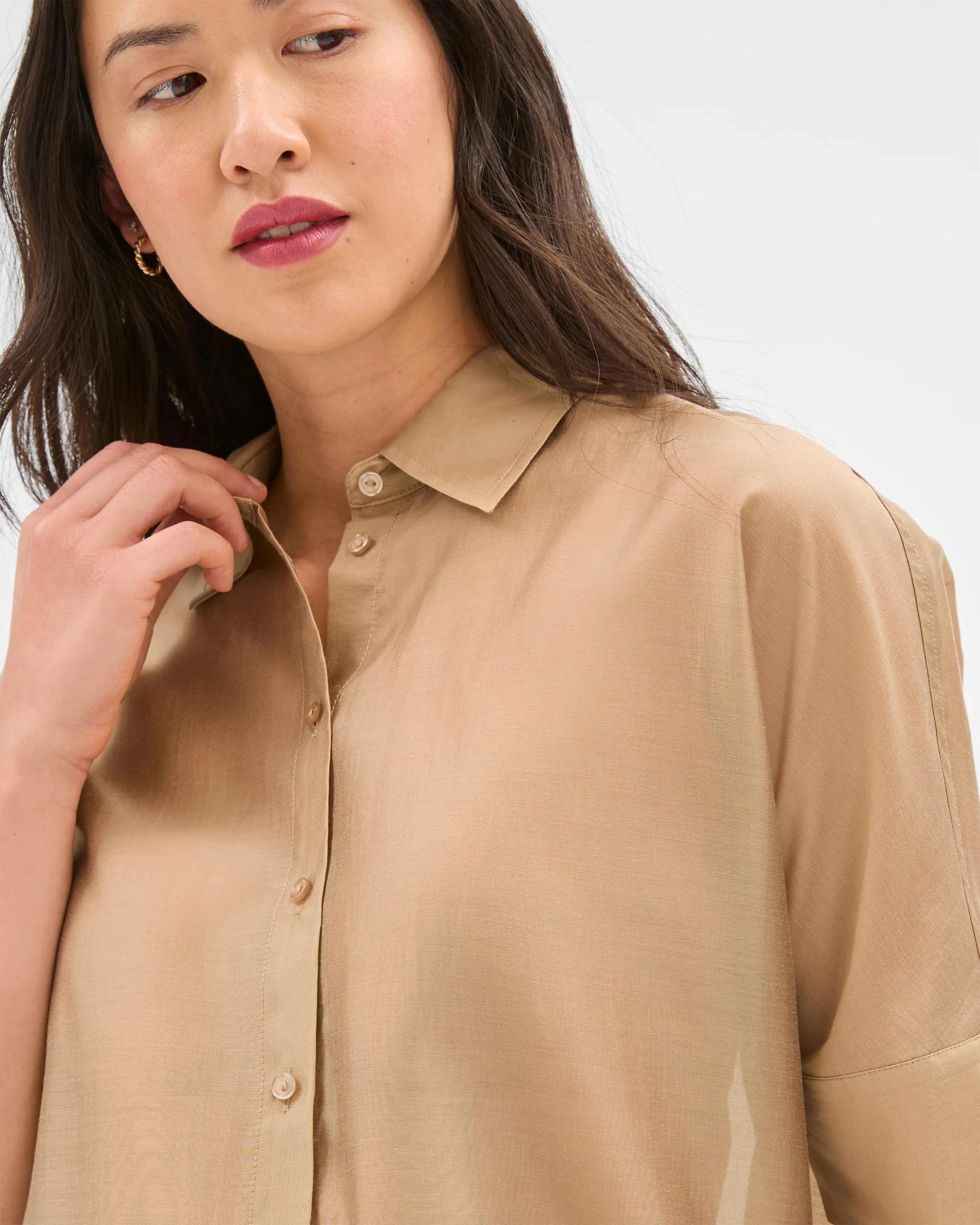 5 Sheer Volume Shirt - Preview FAWN, 5 of 5