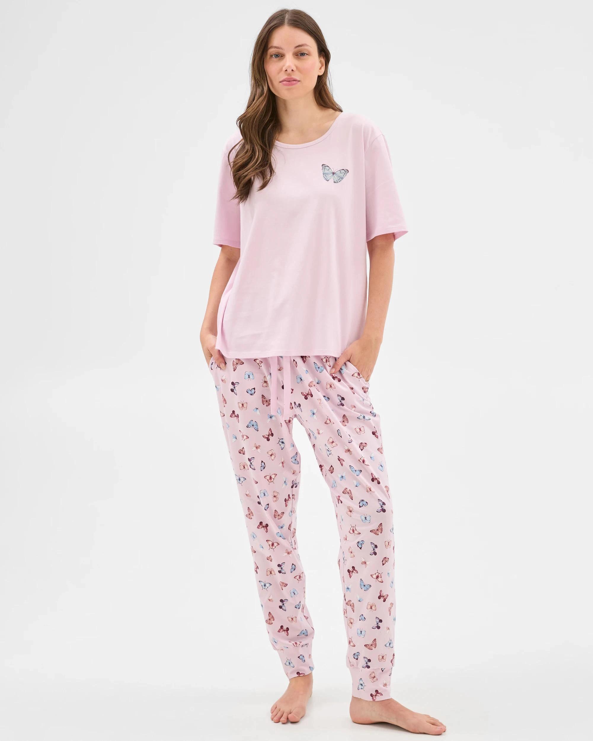 2 Target Woman Australian Cotton Printed Sleep Top BUTTERFLY, 2 of 6