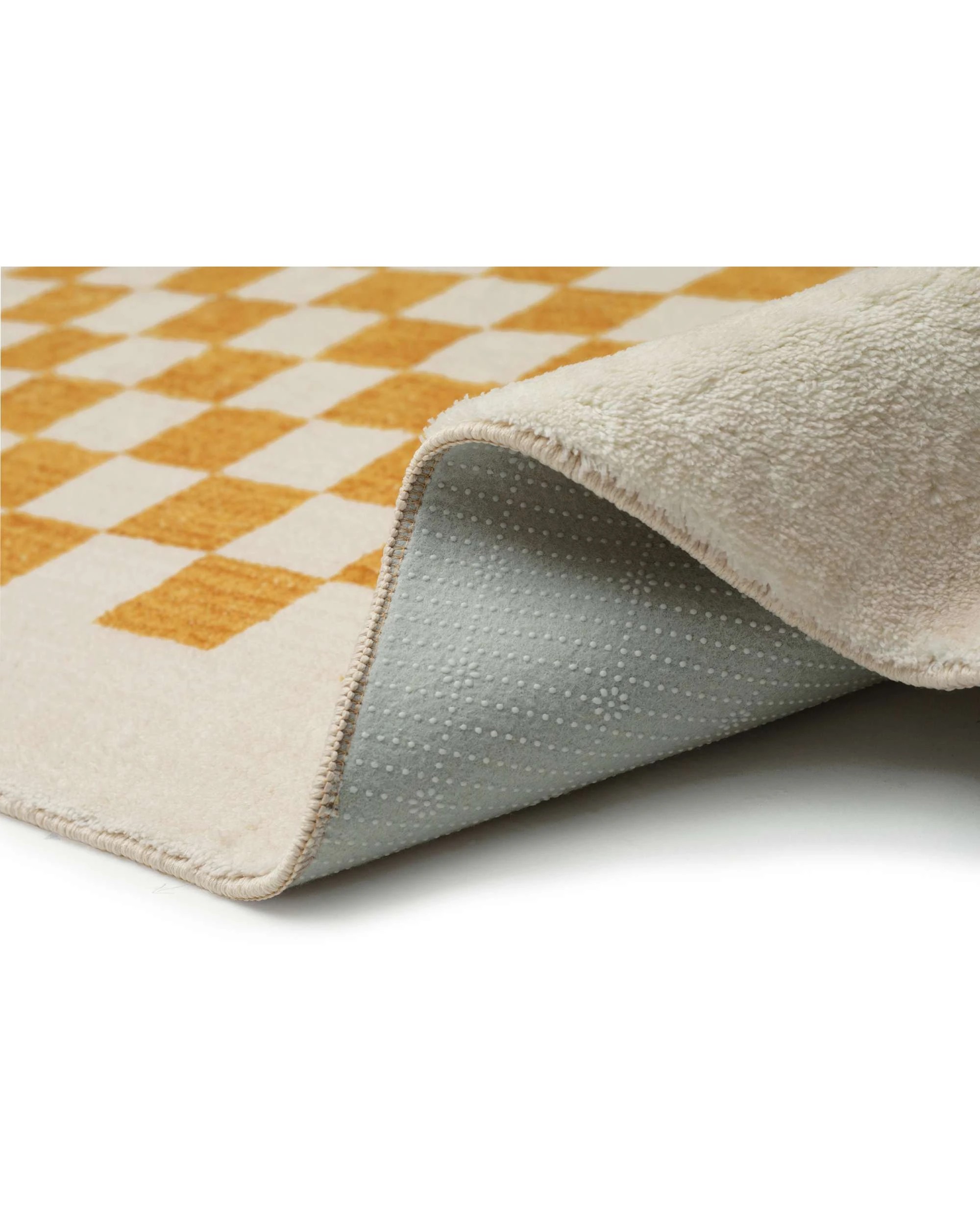5 Loopsie Segundo Checkered Washable Rug-290cm x 200cm - Yellow, 5 of 8