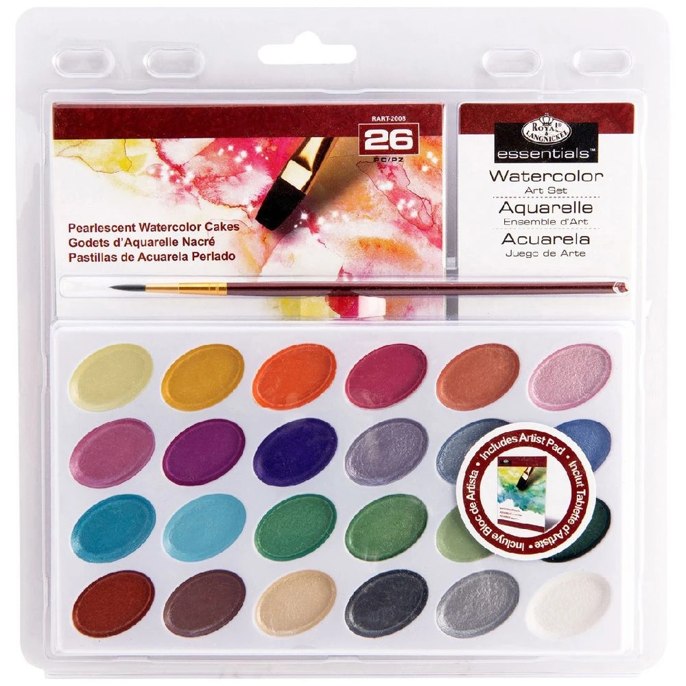 1 Royal & Langnickel Pearlescent Watercolour Art Set 26 Piece, 1 of 6
