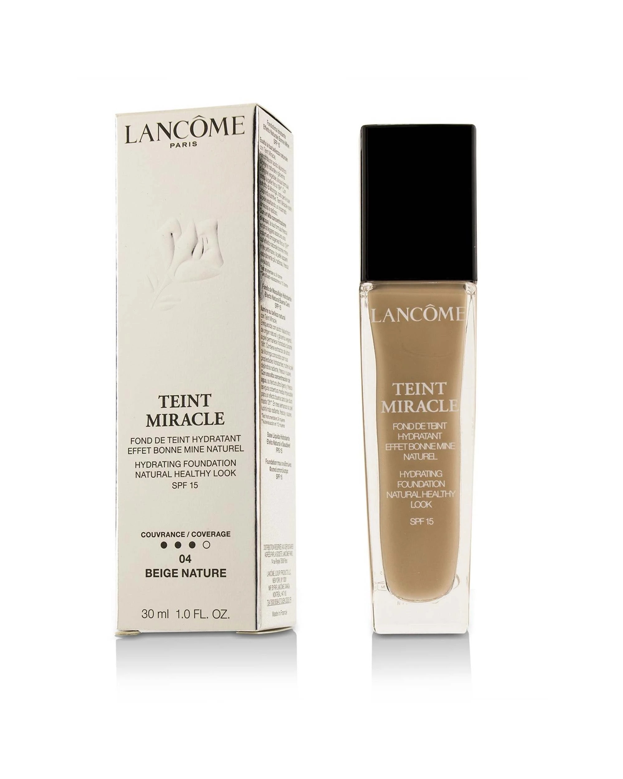 1 Lancome Teint Miracle Hydrating Foundation Natural Healthy Look SPF 15 - # 30ml/1oz - Beige, 1 of 4