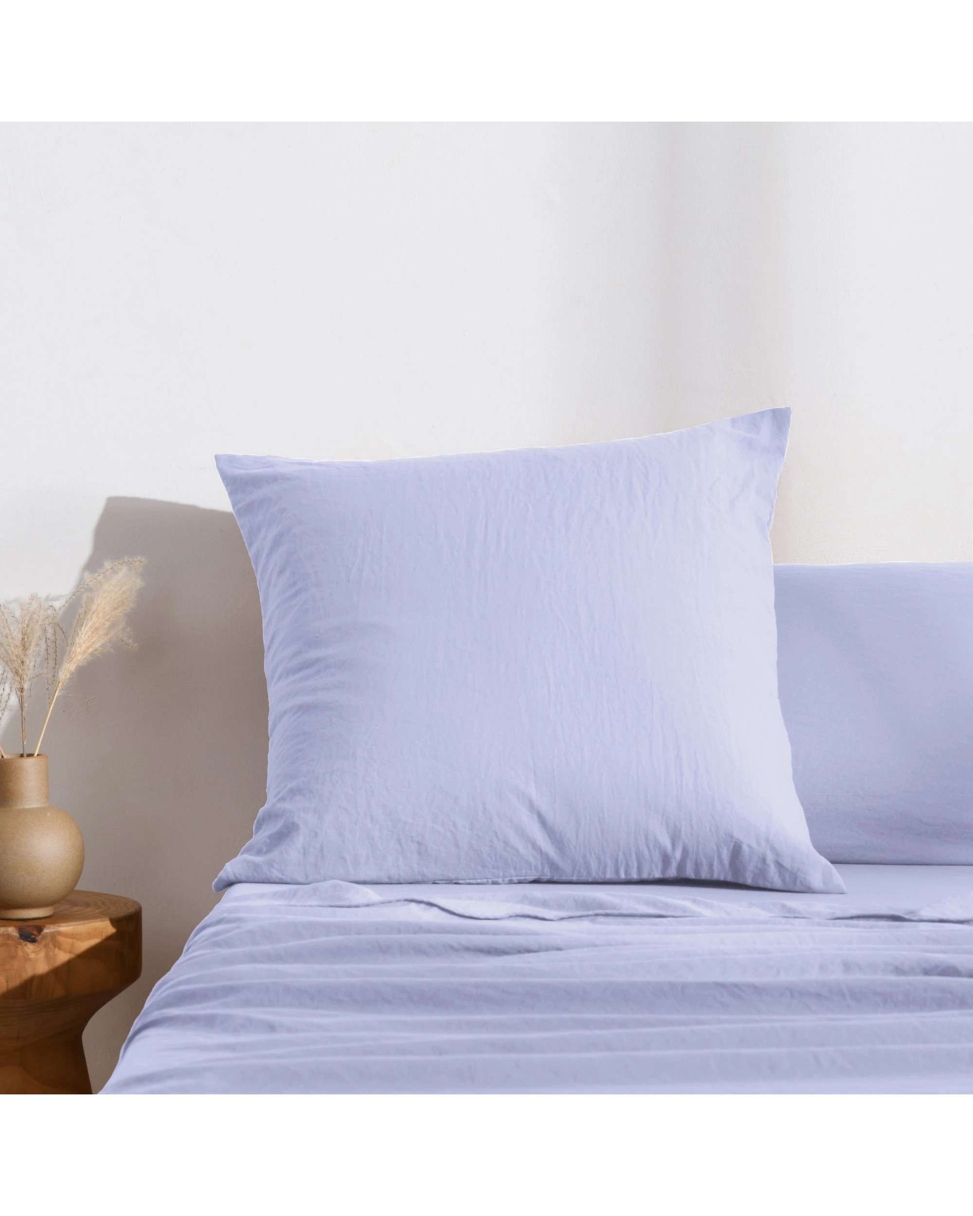 1 Dreamaker Superfine Washed Microfibre European Pillowcase - Lilac, 1 of 5