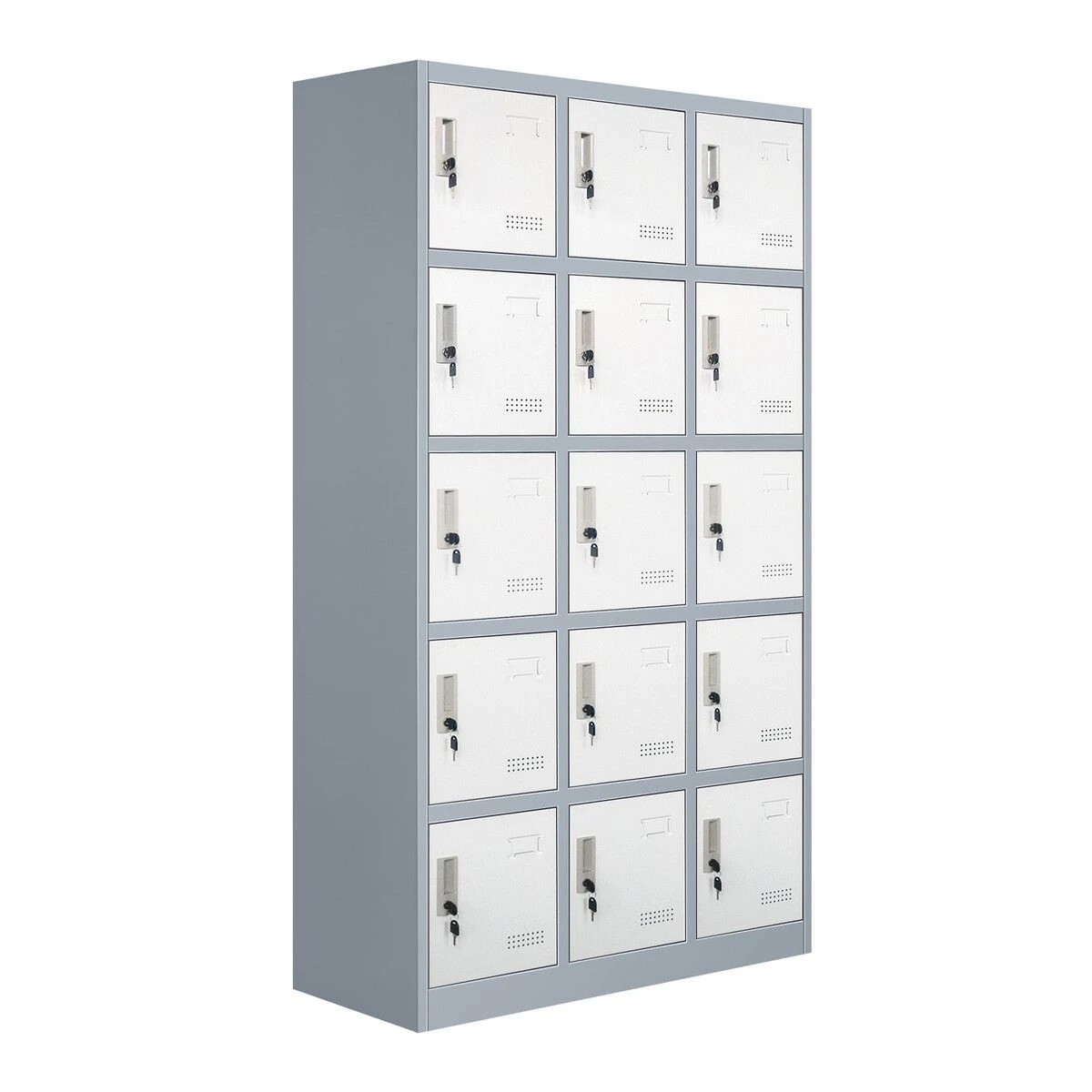 3 Ausway 15 Doors Locker Cabinet Steel Storage Cupboard Metal File Organiser, 3 of 3