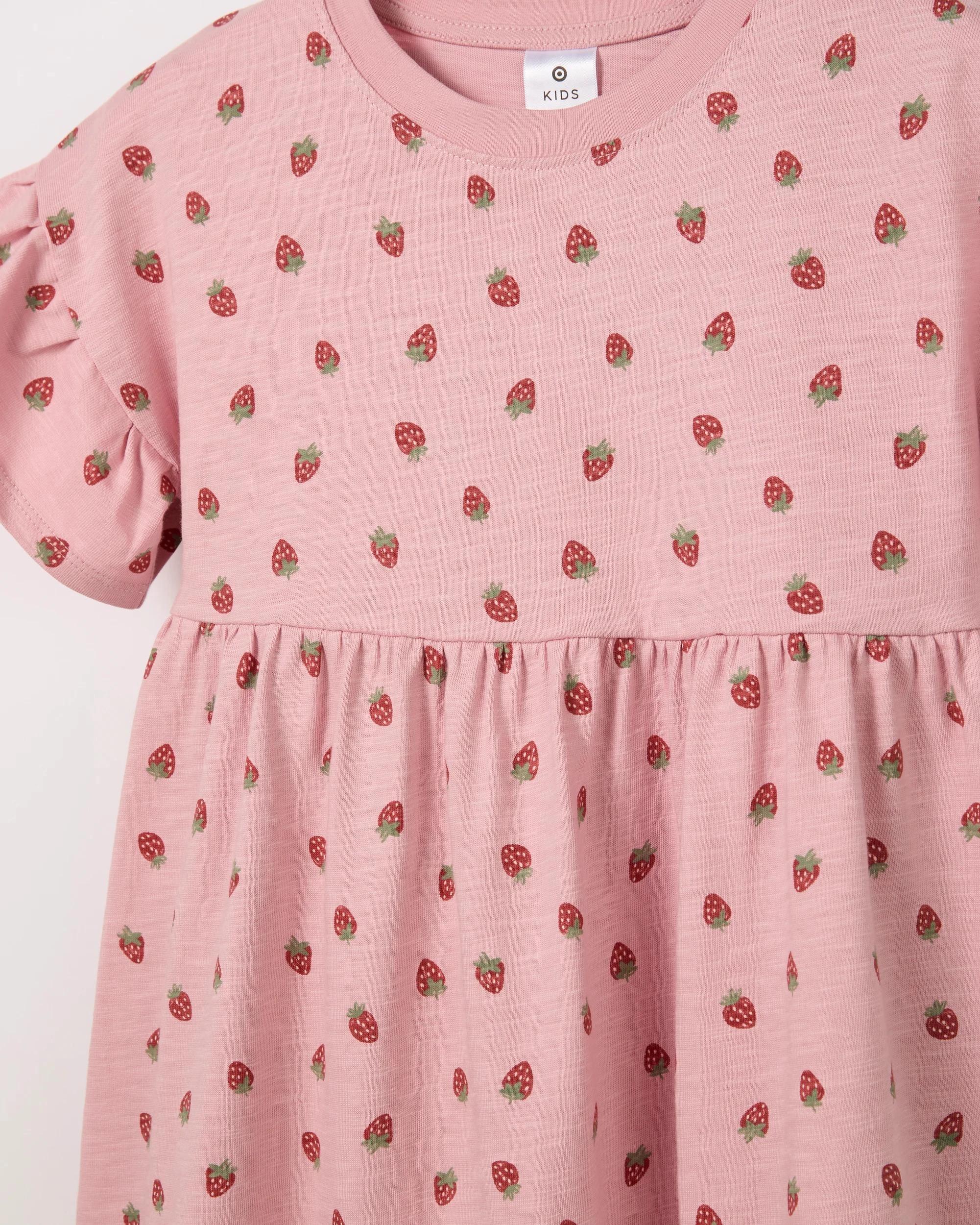 2 Target Kids Australian Cotton Fashion Dress PINK STRAWBERRY, 2 of 2