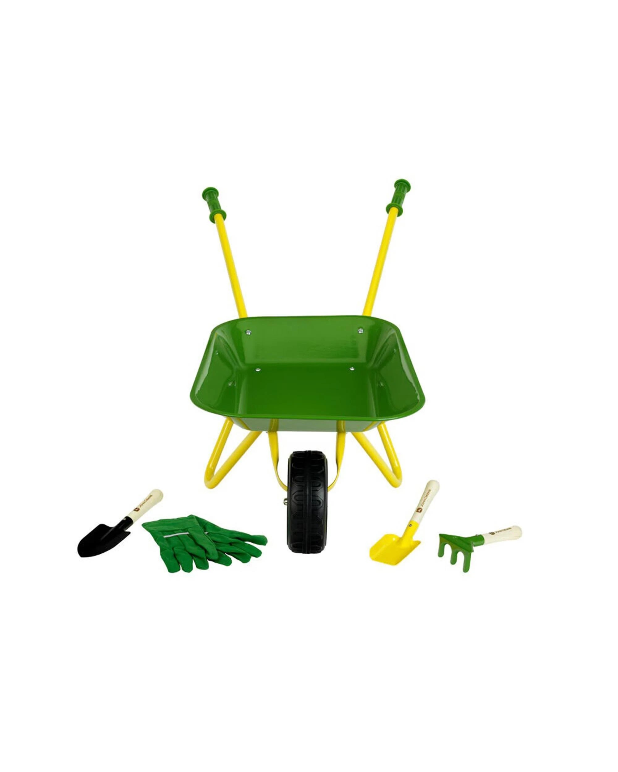 2 John Deere Metal Wheelbarrow Set, 2 of 2