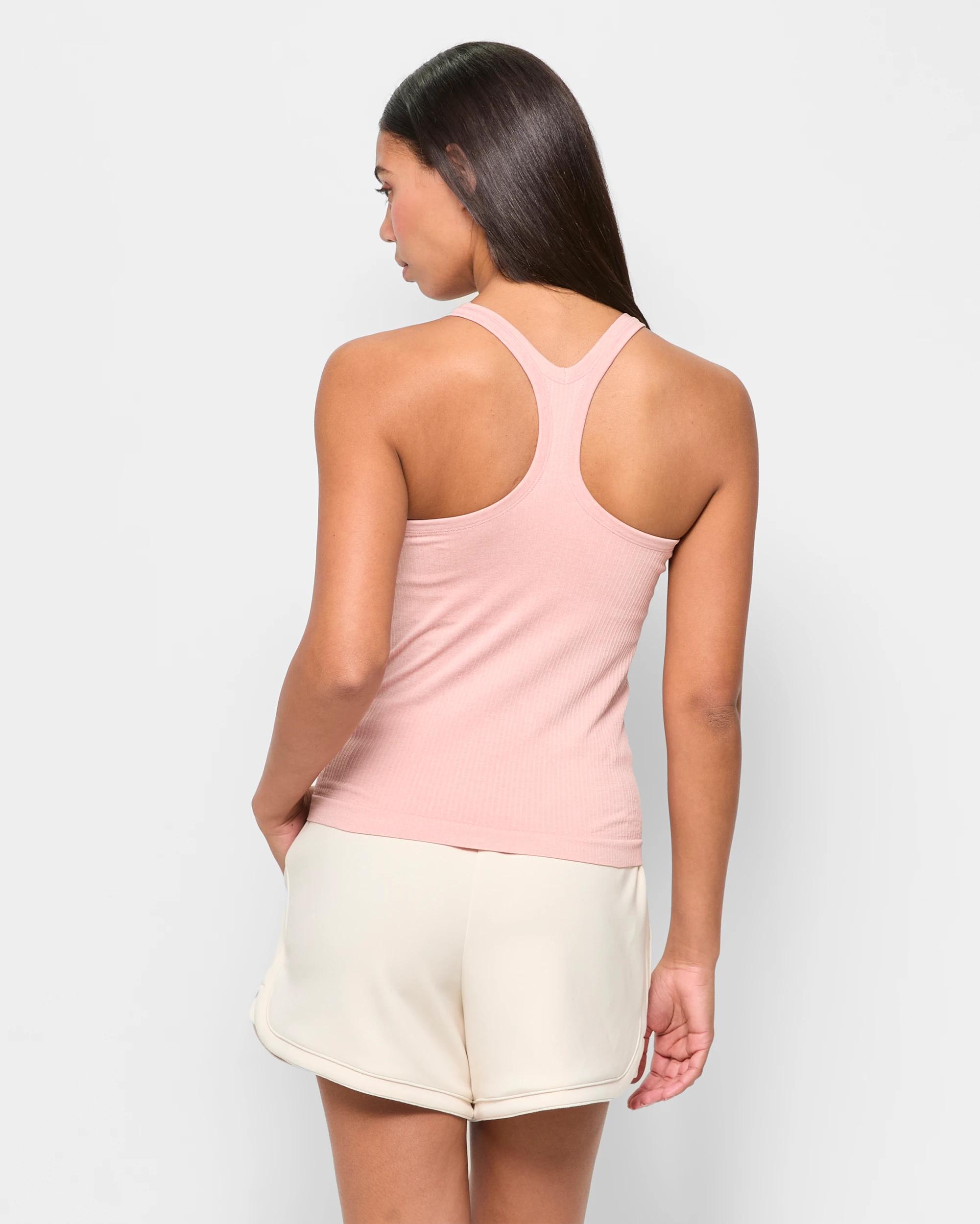 4 Target Active Studio Soft Ribbed Tank Top With Shelf Bra ANTIQUE PINK, 4 of 5