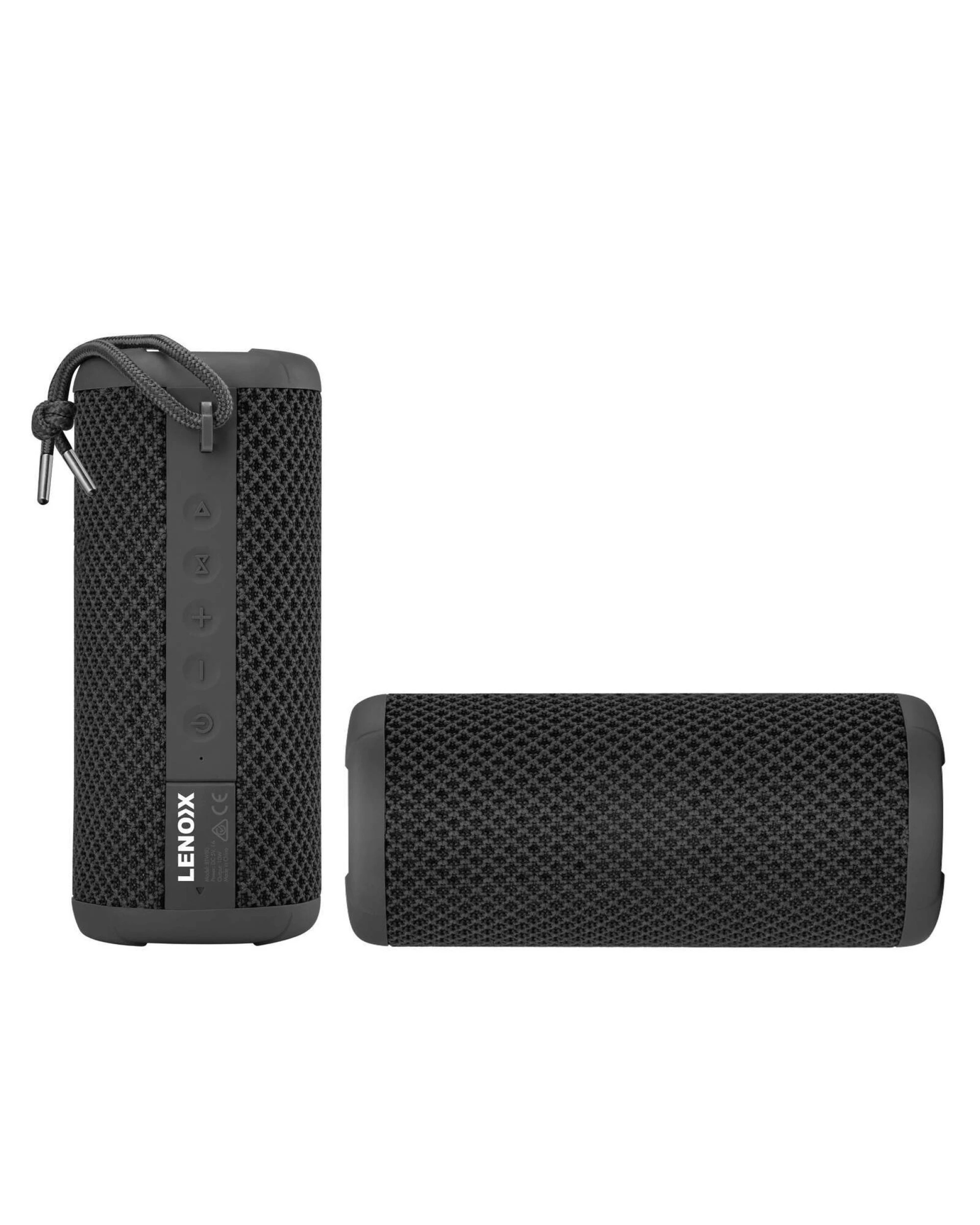 4 Lenoxx IPX7 Waterproof & Portable Bluetooth Speaker (Black) 10W, 360 Audio, 4 of 5