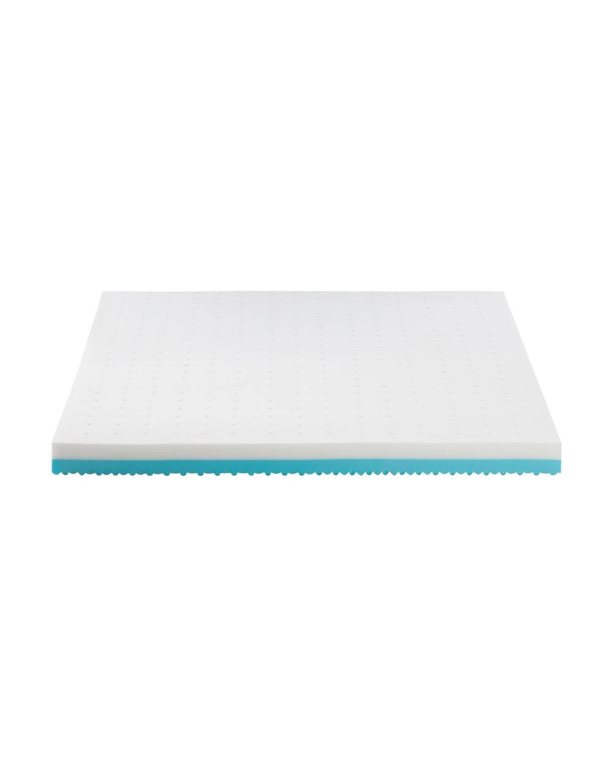 4 Bedra 10cm Reversible Cool Gel Memory Foam Mattress Topper, King, White - White, 4 of 7