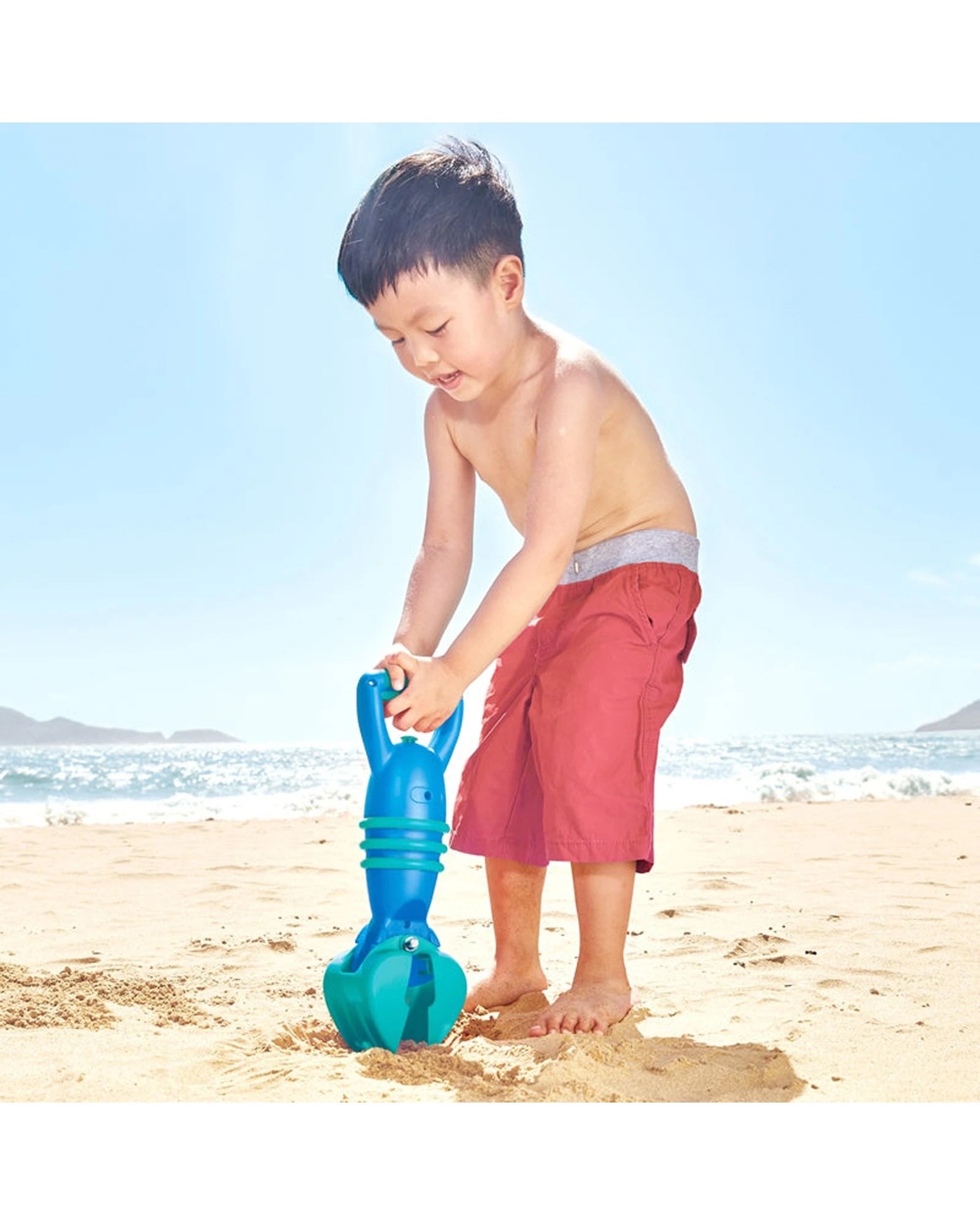 3 Hape Grabber Activity Sandpit Toy Toddler Kids Play - Blue, 3 of 3