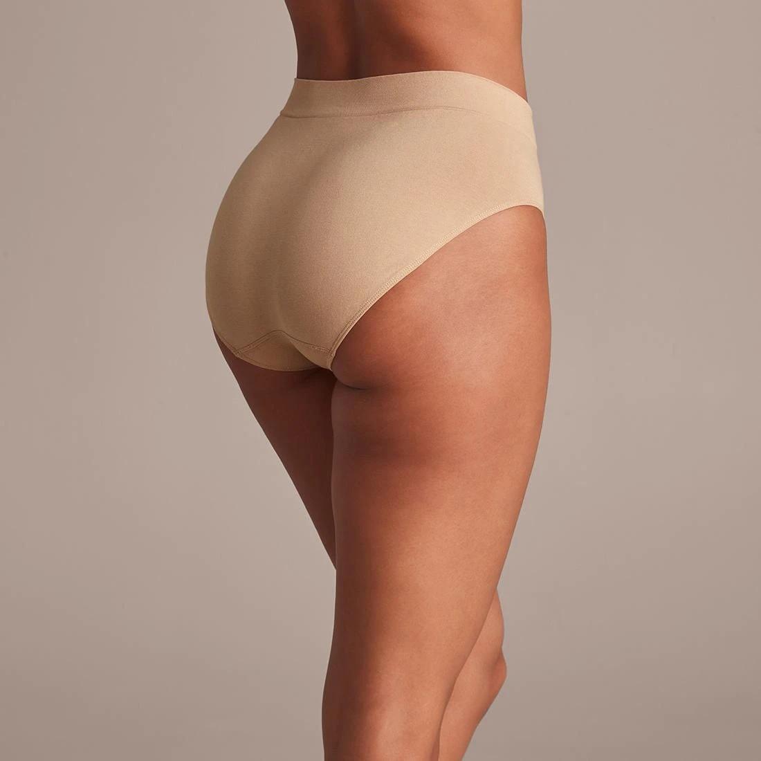 3 Target 2 Pack Cotton Seamfree Midi Briefs LATTE BROWN, 3 of 6