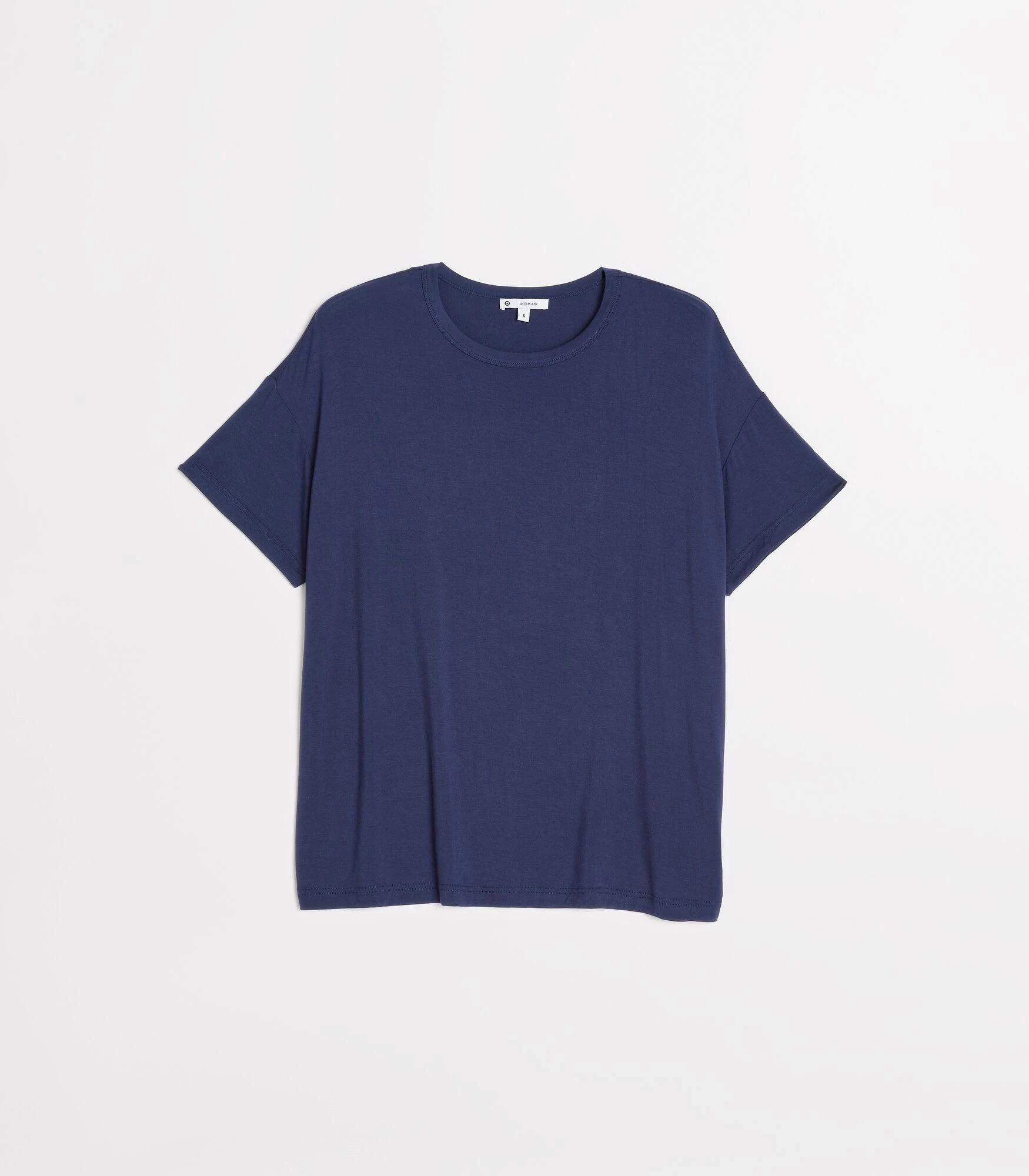 5 Target Woman Soft Comfort Bamboo Pyjama T-Shirt NAVY BLUE, 5 of 6