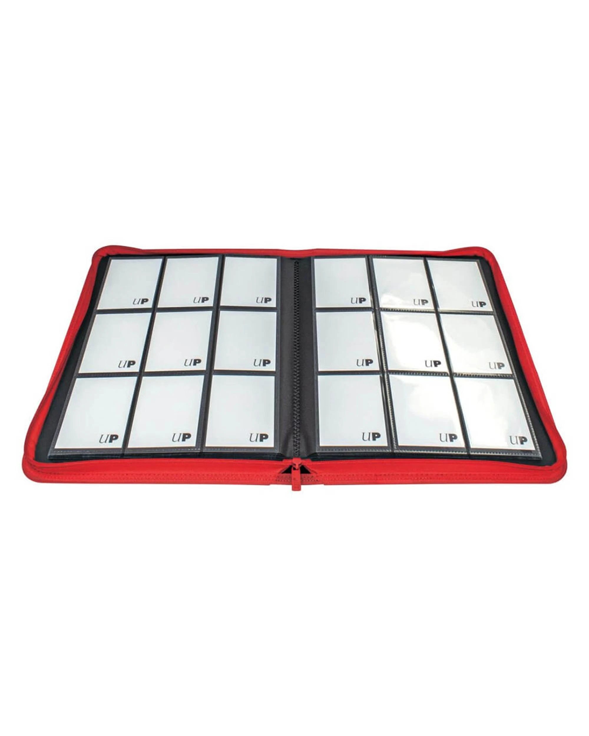 2 Ultra Pro Vivid 9 Pocket Zippered Pro Binder Red, 2 of 2