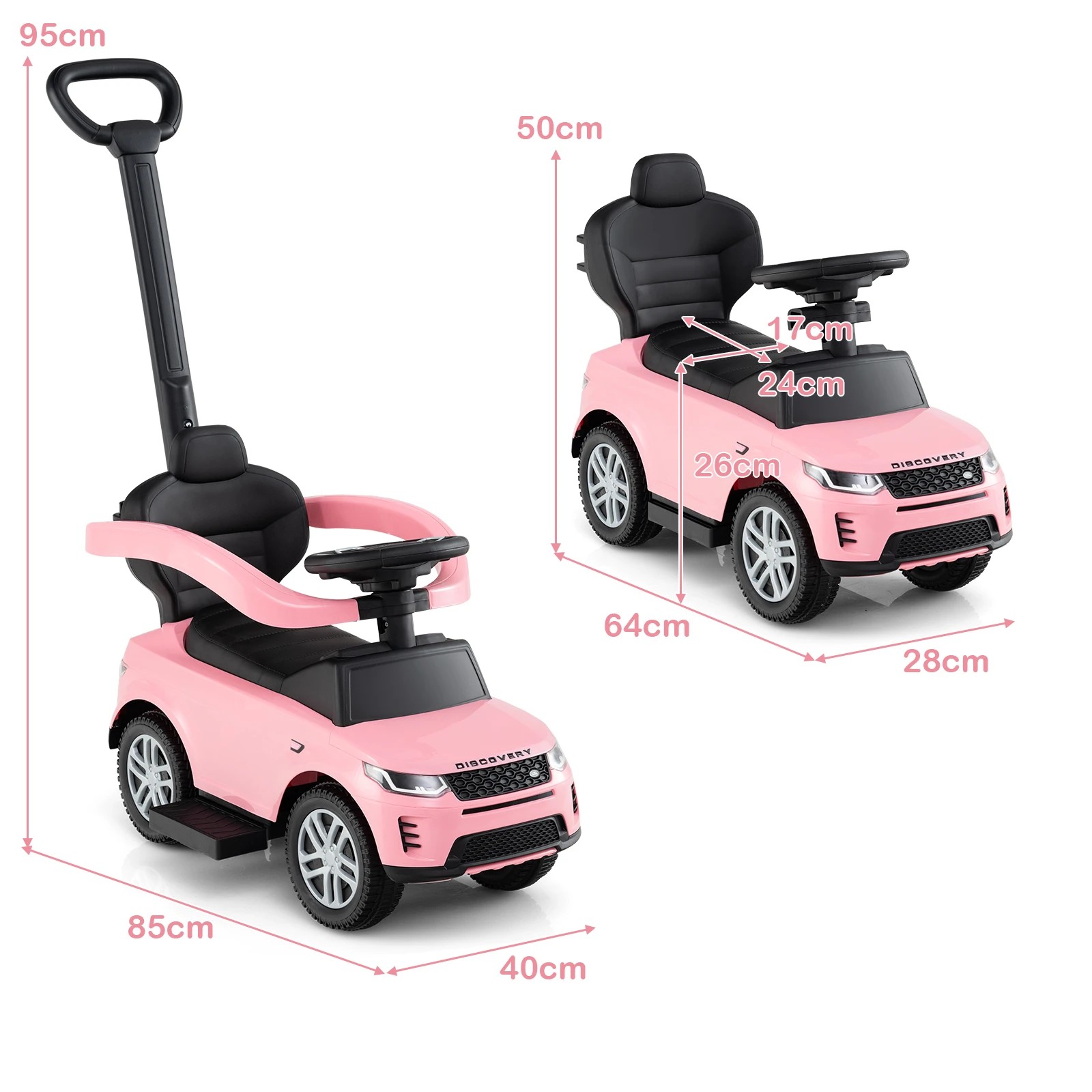 2 Costway 3-in-1 Push Car Kids Ride on Toy Vehicle, 2 of 5