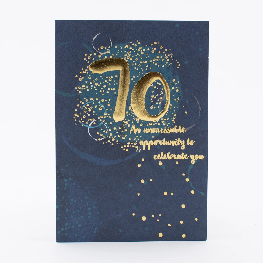 1 Hallmark Birthday Card - 70th Contemporary Design, 1 of 3