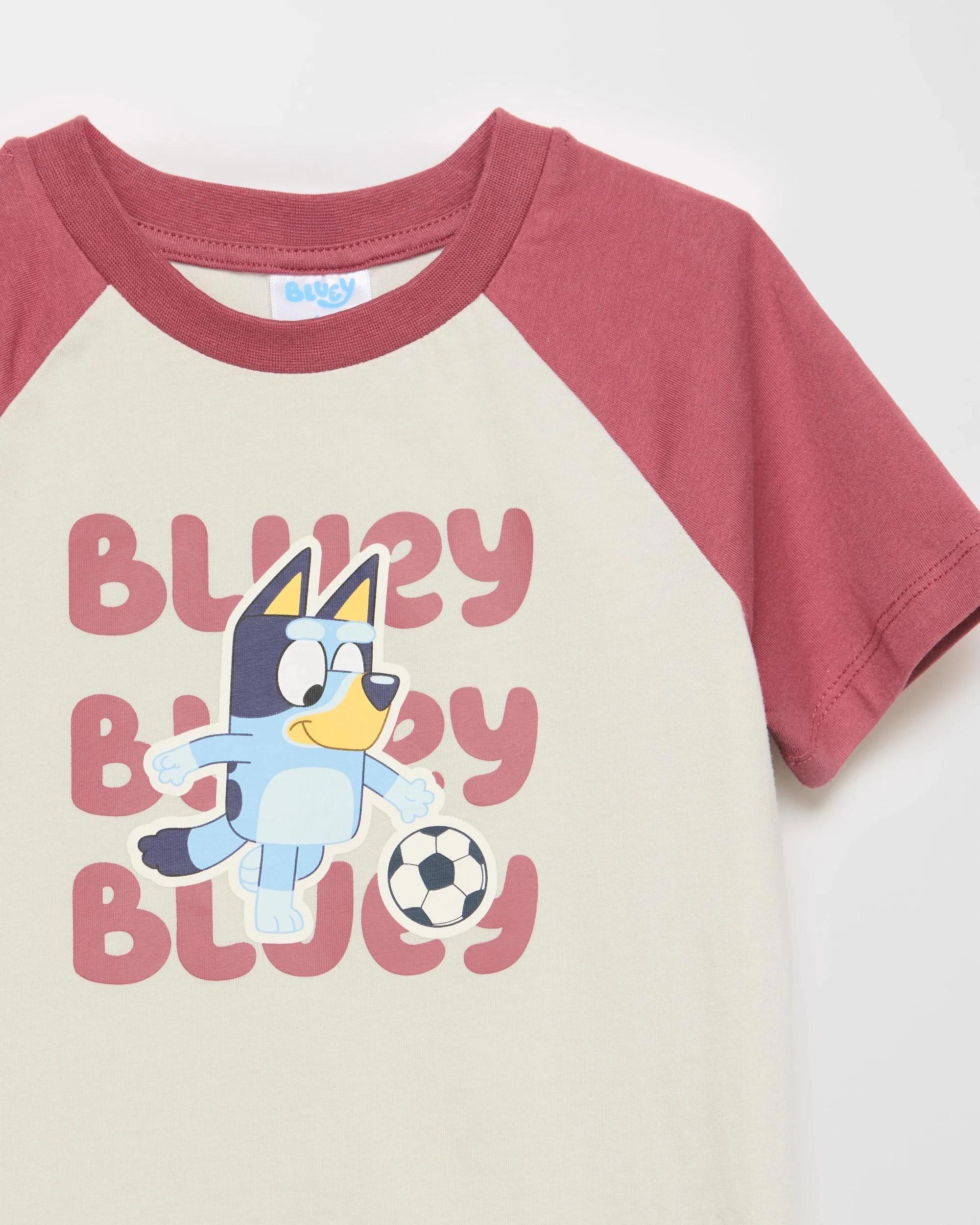 3 Australian Cotton Bluey T-shirt GREY MARLE, 3 of 5