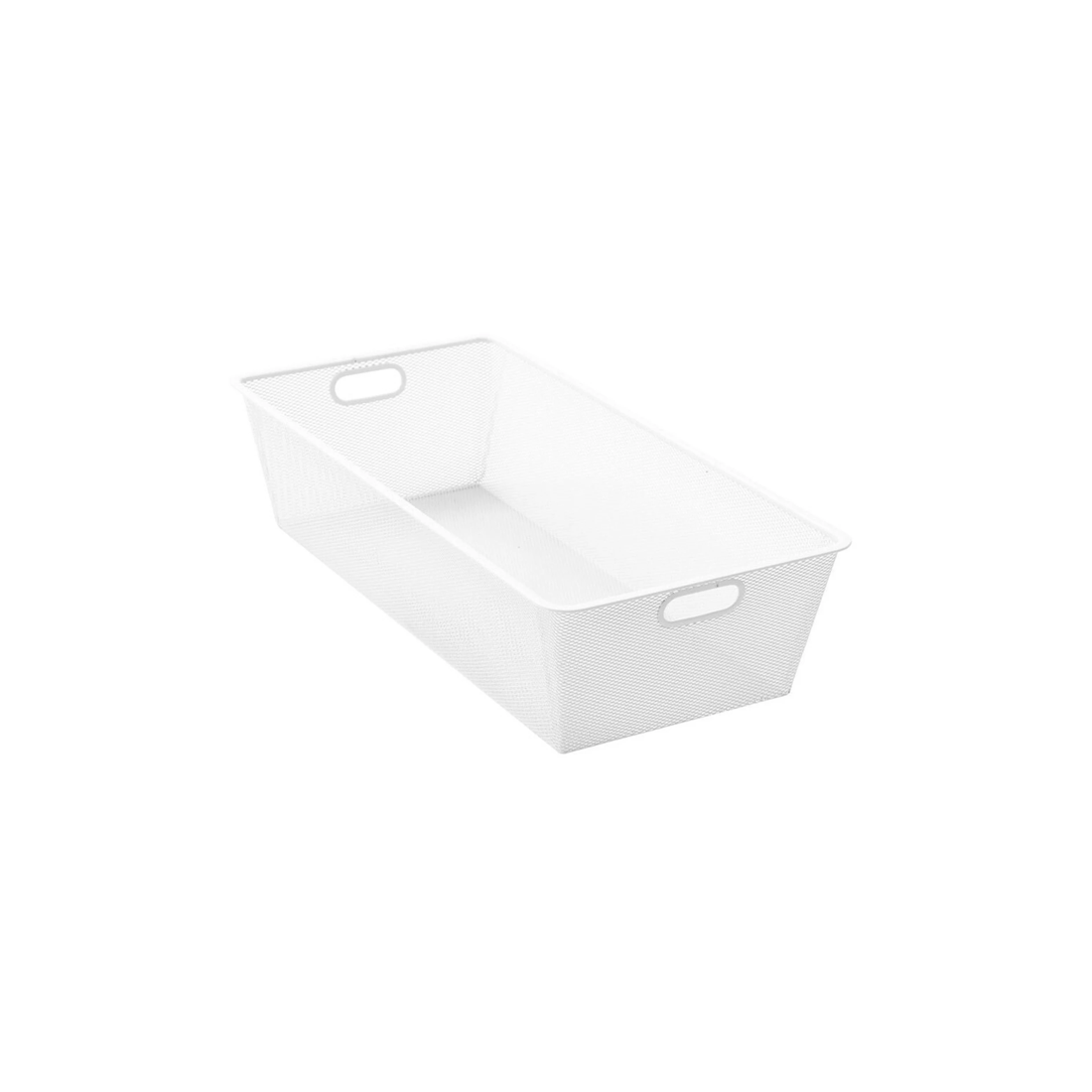 2 Boxsweden Mesh Storage Basket 2PK Mesh Storage Home Organisation Handles
 - white, 2 of 4