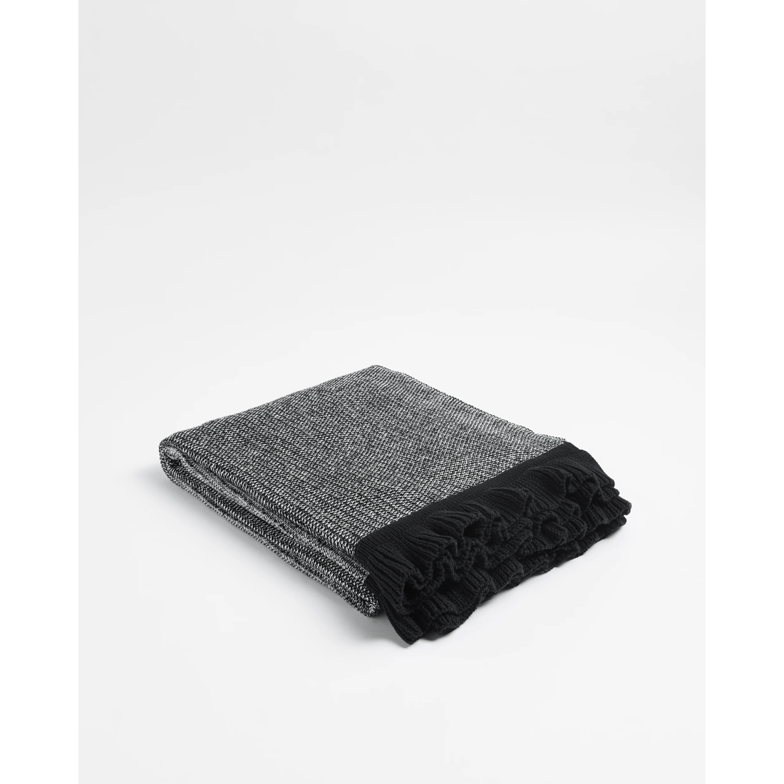 1 Target Kaya Knit Ruffle Throw
 - Queen Bed
 - Black, 1 of 2