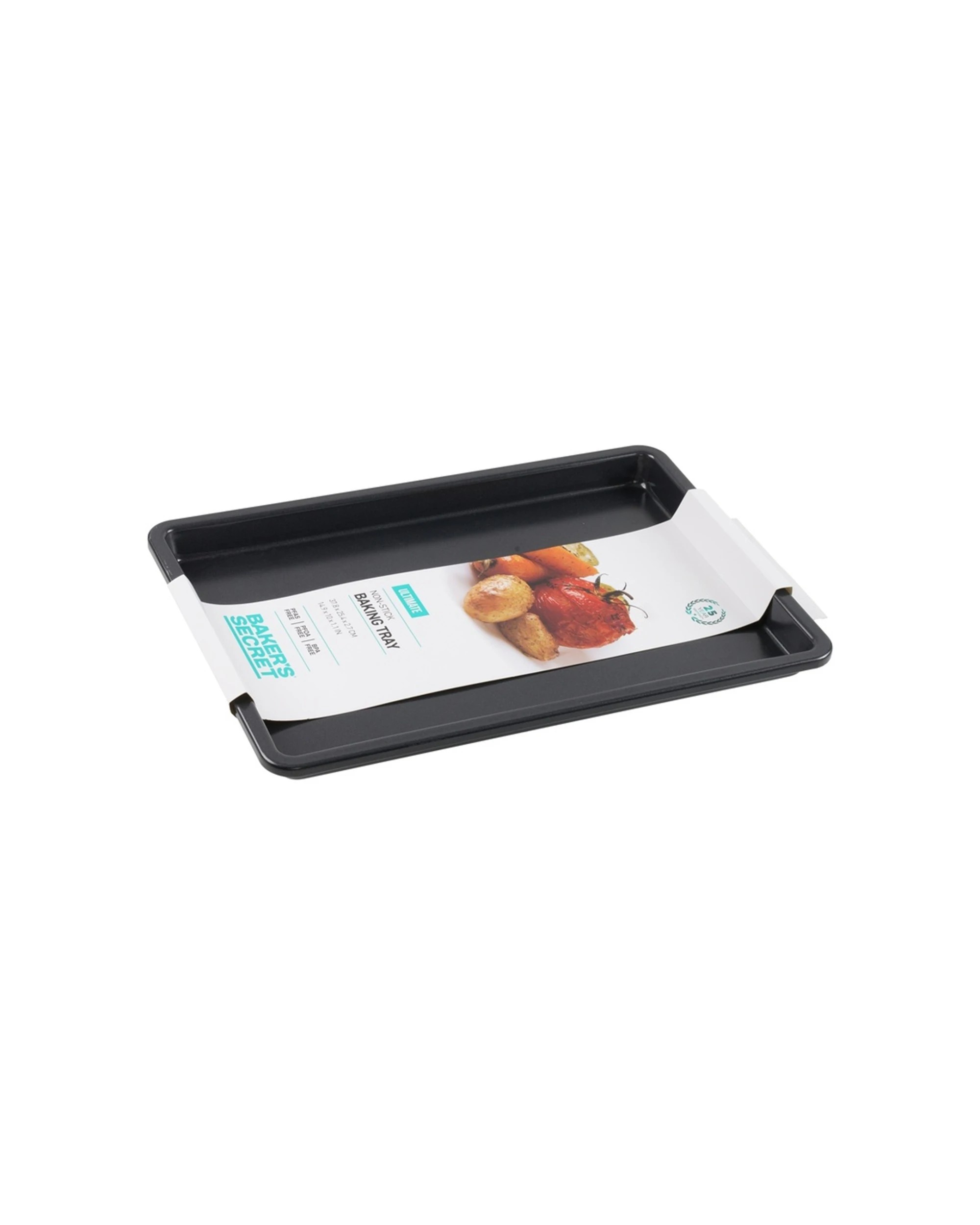 3 Bakers Secret Ultimate Non-Stick Durable Baking Tray 37.8x25.4cm - Black, 3 of 4