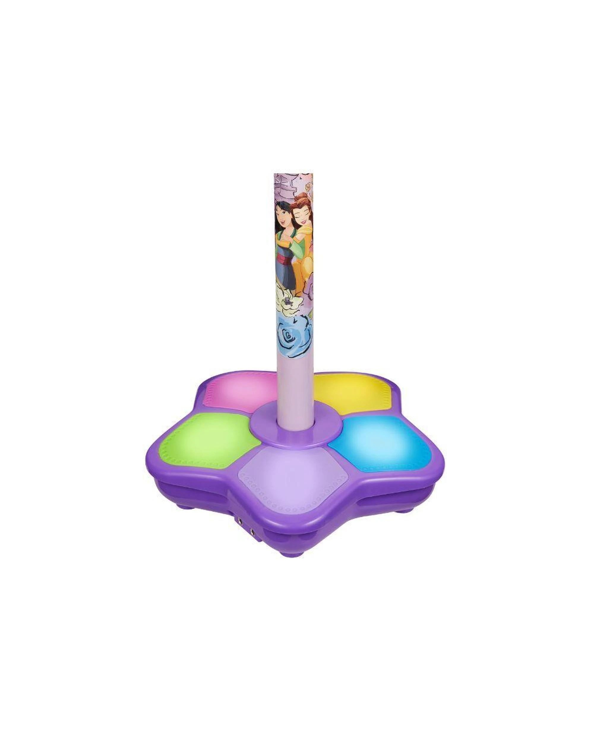 3 Disney Princesses Auxiliary Karaoke Microphone Stand Adjustable Height 53-89cm Colourful Flashing Lights, 3 of 3