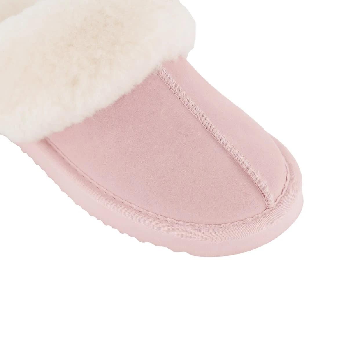 3 Elevated Sheepskin Scuffs Silvr Pink, 3 of 3