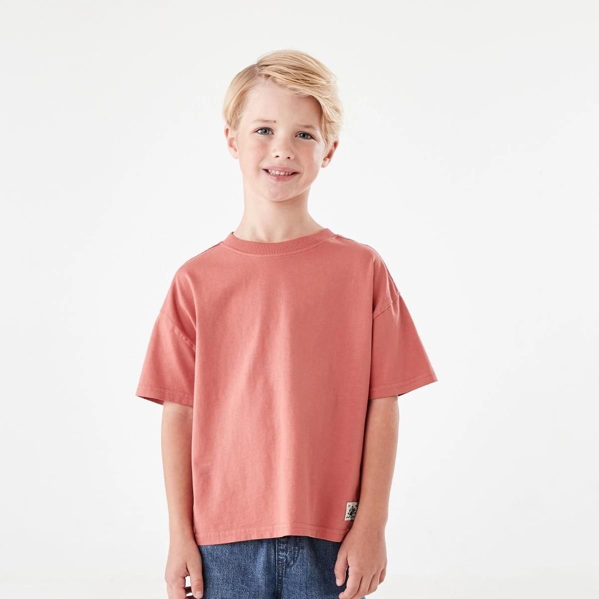 1 Oversized Washed T-shirt WASHED RED, 1 of 8