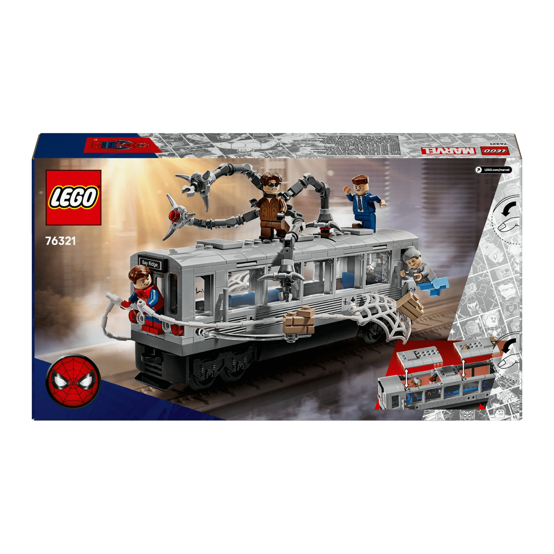 10 LEGO Marvel Super Heroes Spider-Man vs. Doc Ock Subway Train Scene 76321, 10 of 10