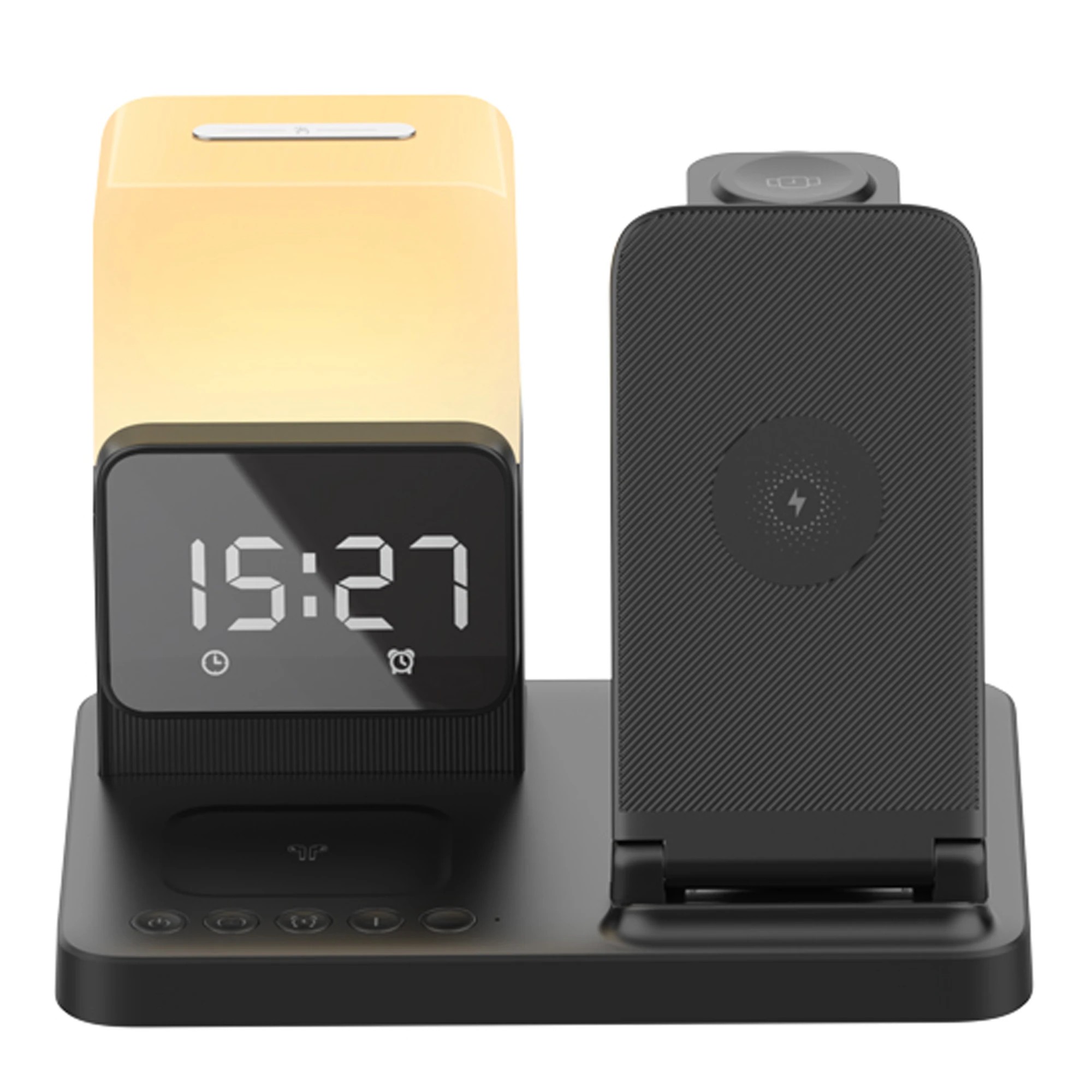 3 TODO Wireless Phone Charger Alarm Clock LED Lamp 15W Fast Charge Earphone Watch Charge, 3 of 6