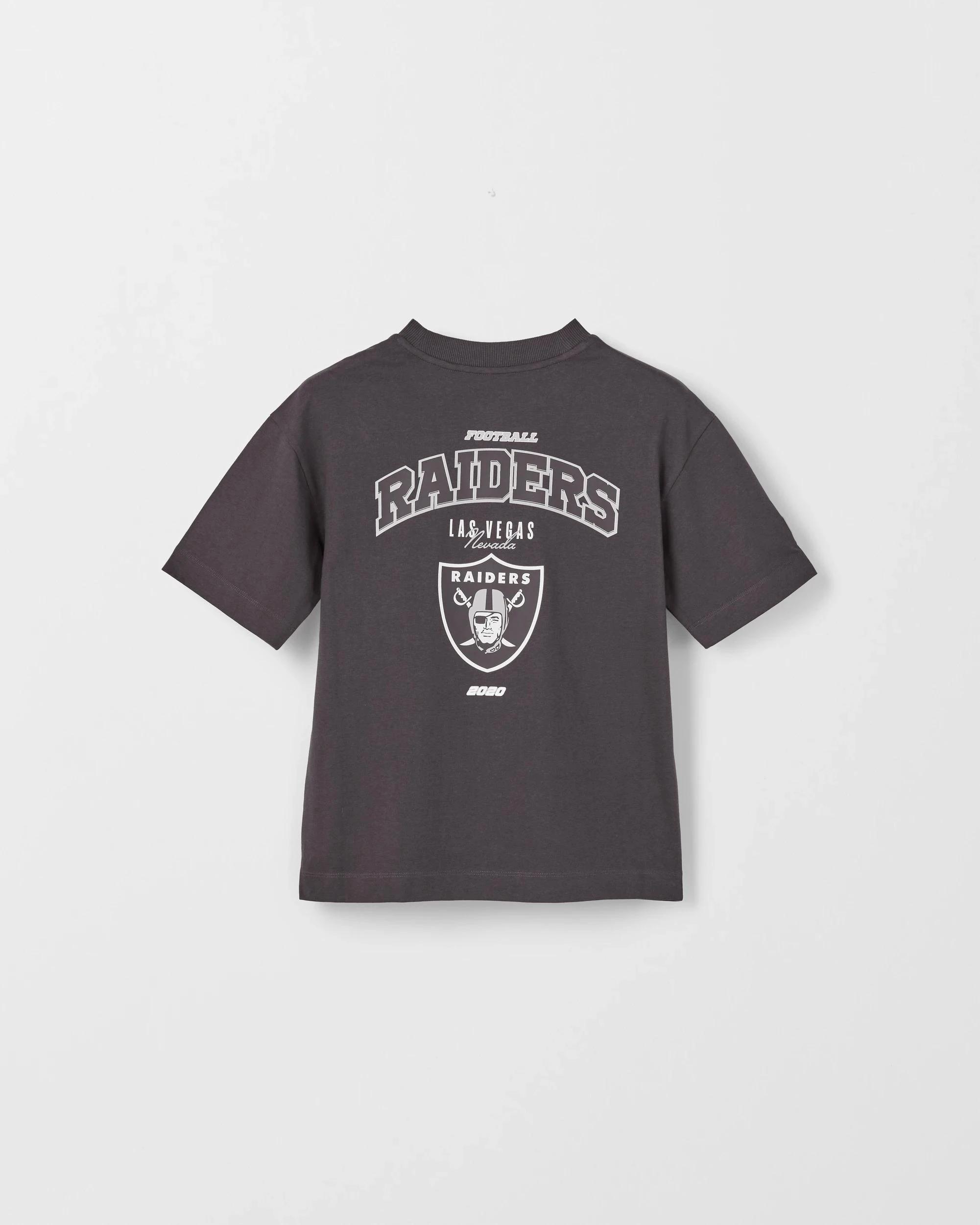 7 NFL Australian Cotton Oversized T-Shirt BLACK, 7 of 8