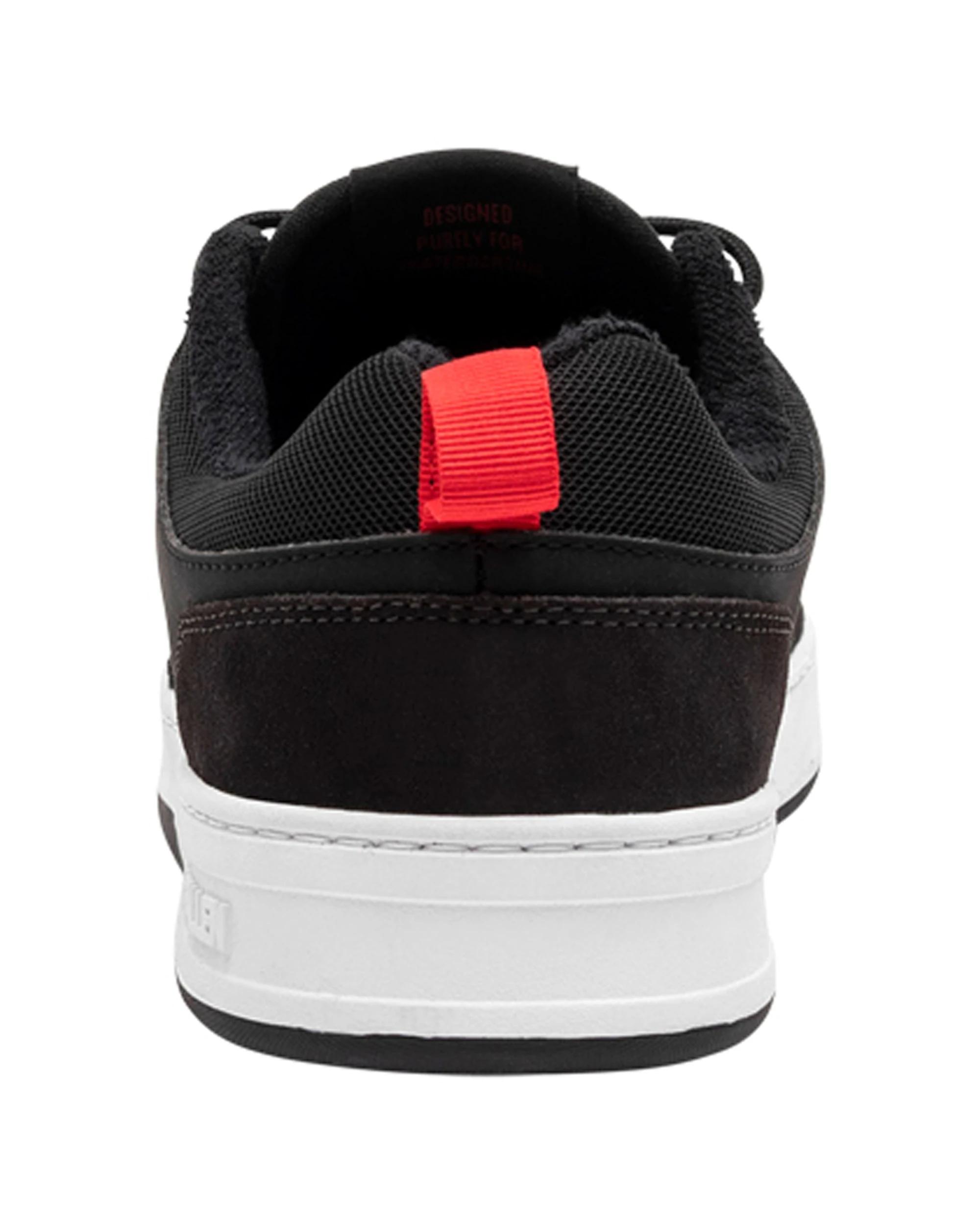 4 Fallen Footwear The Crest Suede/Leather Men Skate Sneaker Shoes BLK/GRY/RED, 4 of 5