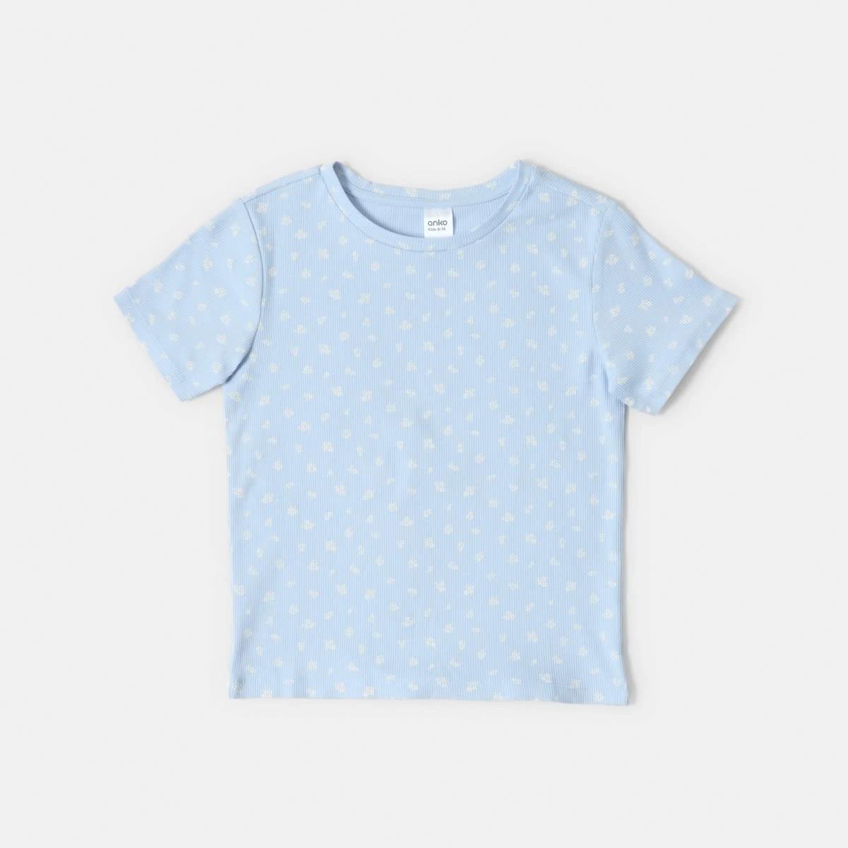 7 Short Sleeve Rib T-shirt Ditsy, 7 of 8