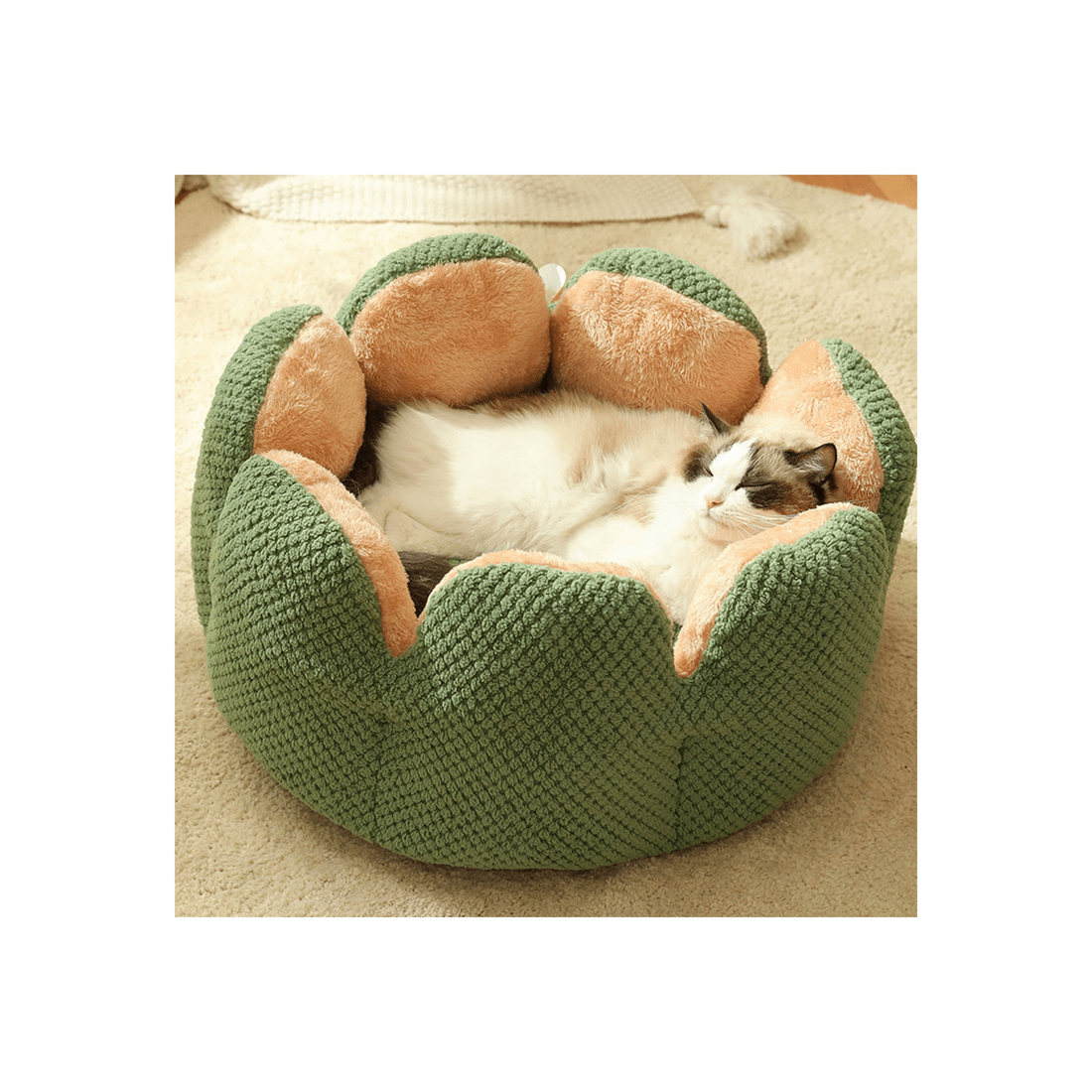 4 TODO Pet Nesting Bed Cushion 60cm Diameter Soft Warm Dog Cat Sleeping Bed, 4 of 4
