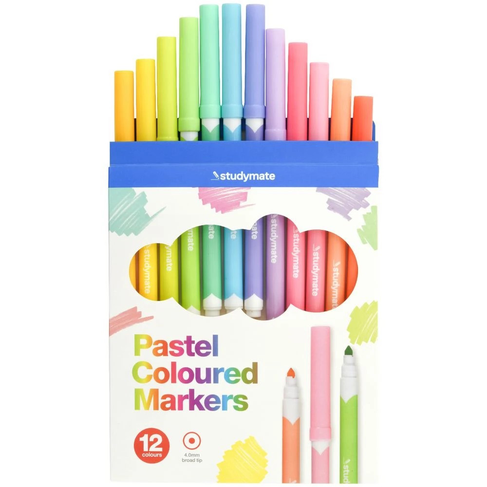 2 Studymate Pastel Markers 12 Pack, 2 of 4