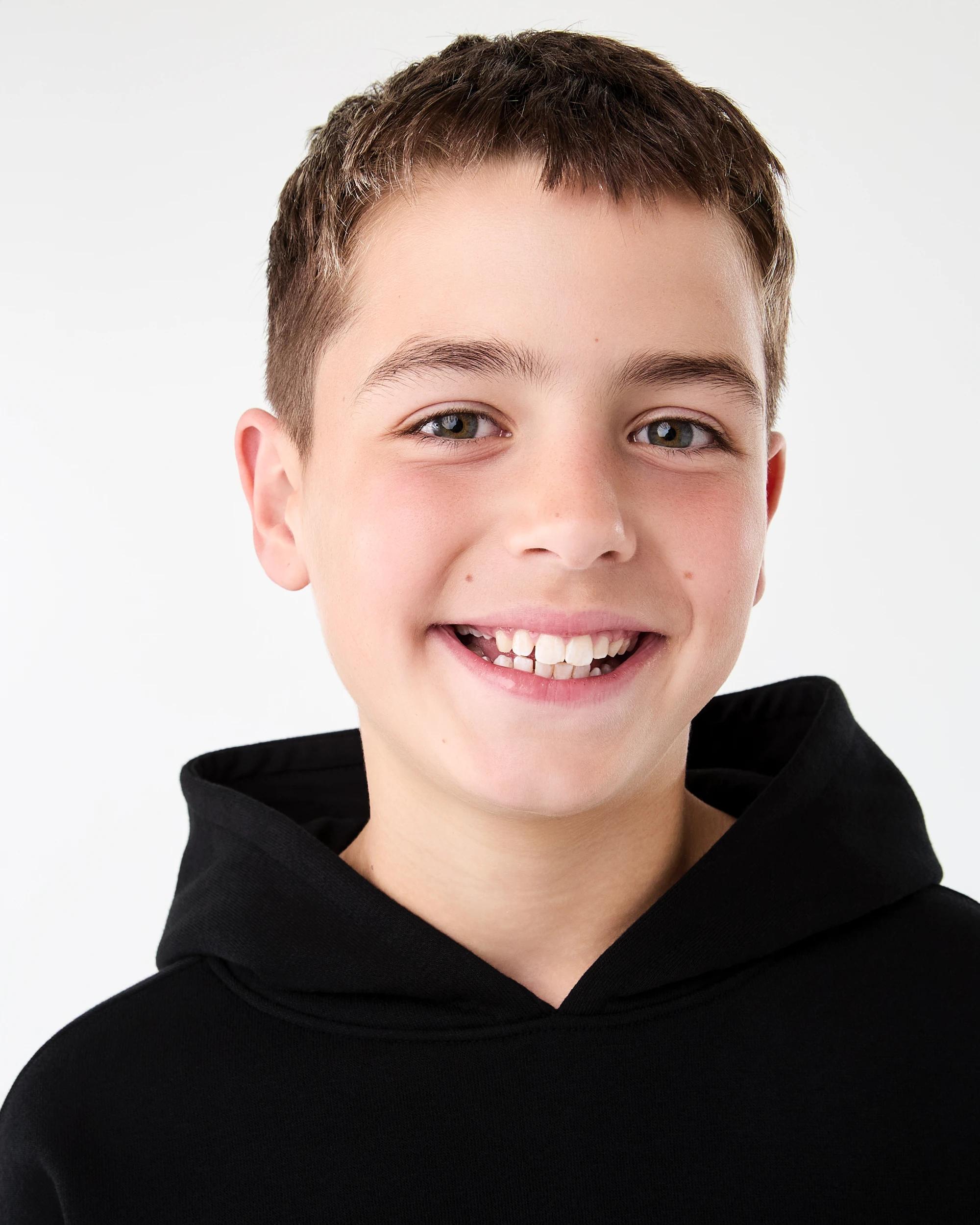 3 Oversized Plain Hoodie Black, 3 of 6